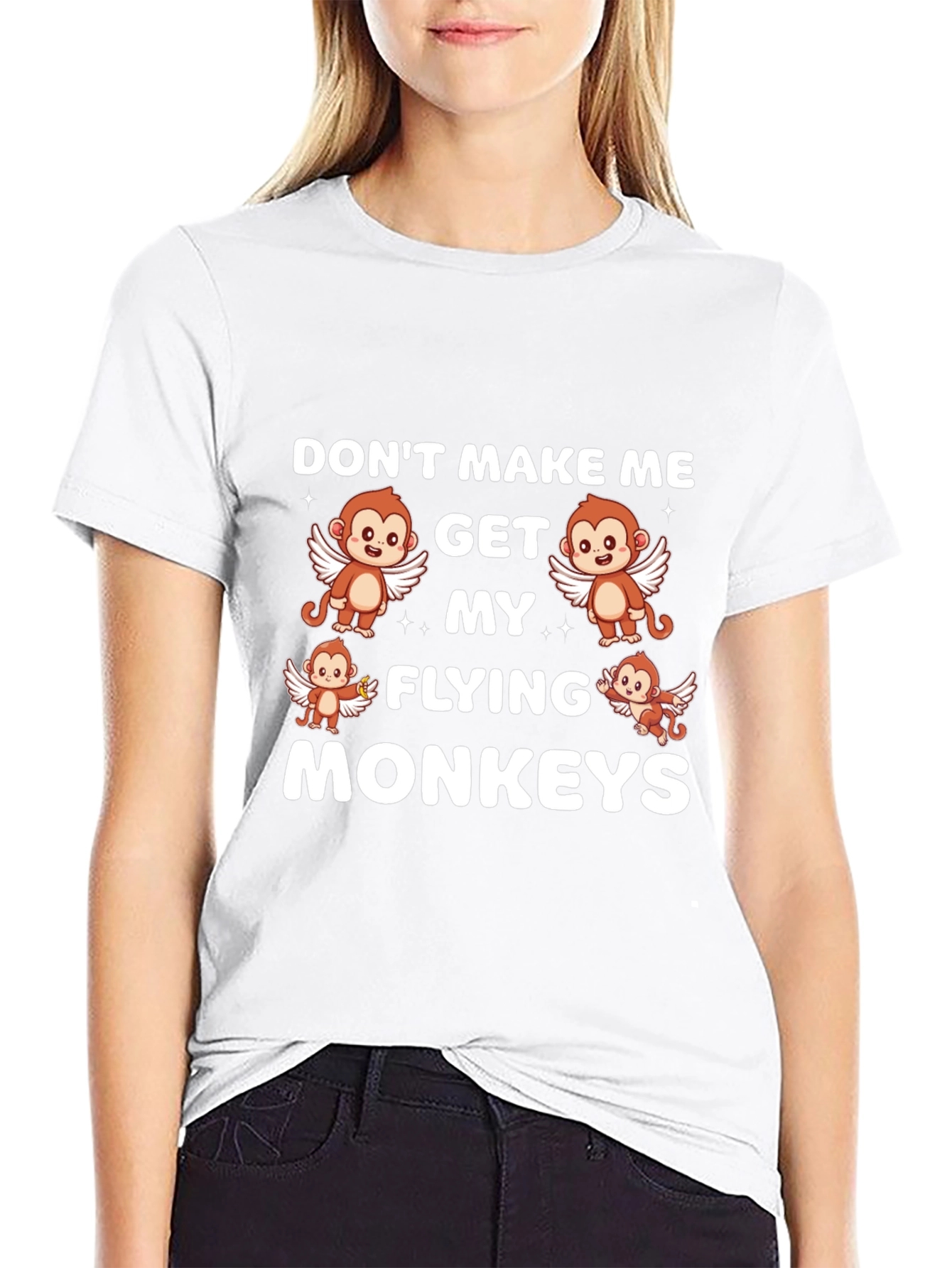 Funny Flying Monkeys Graphic Tee