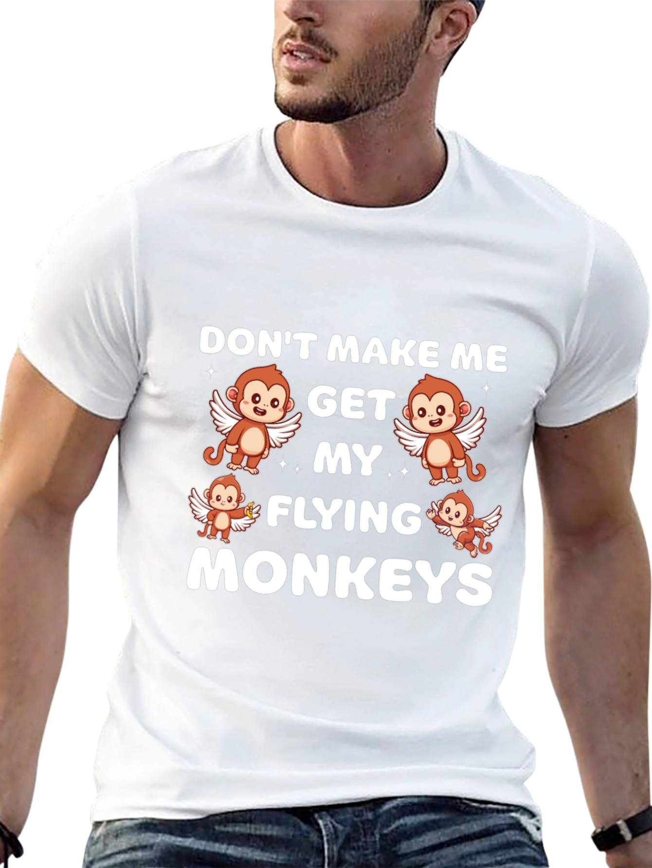 Funny Flying Monkeys Graphic Tee