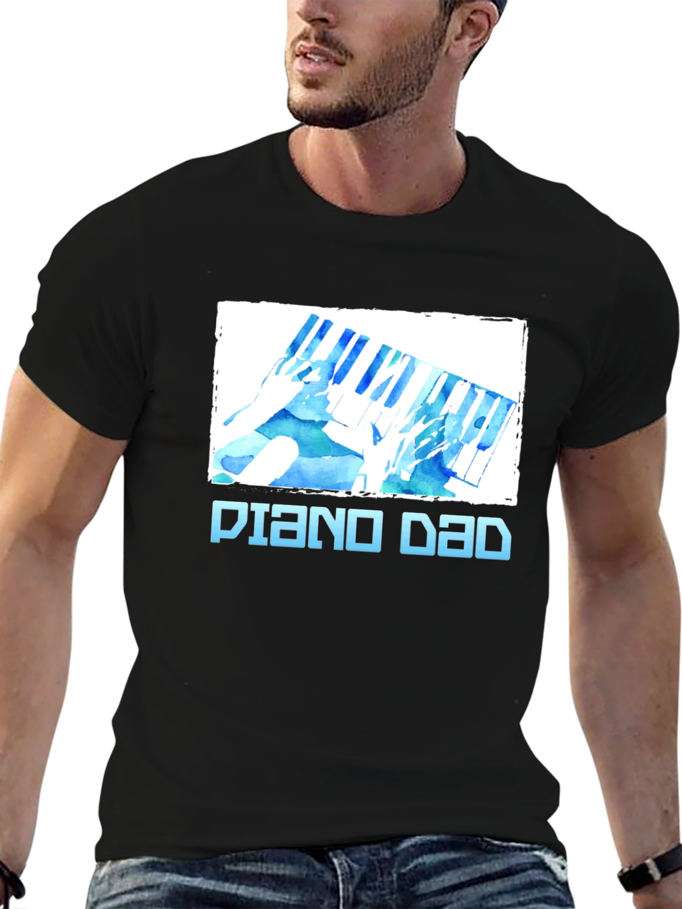 Piano Dad T-Shirt - Musician Gift