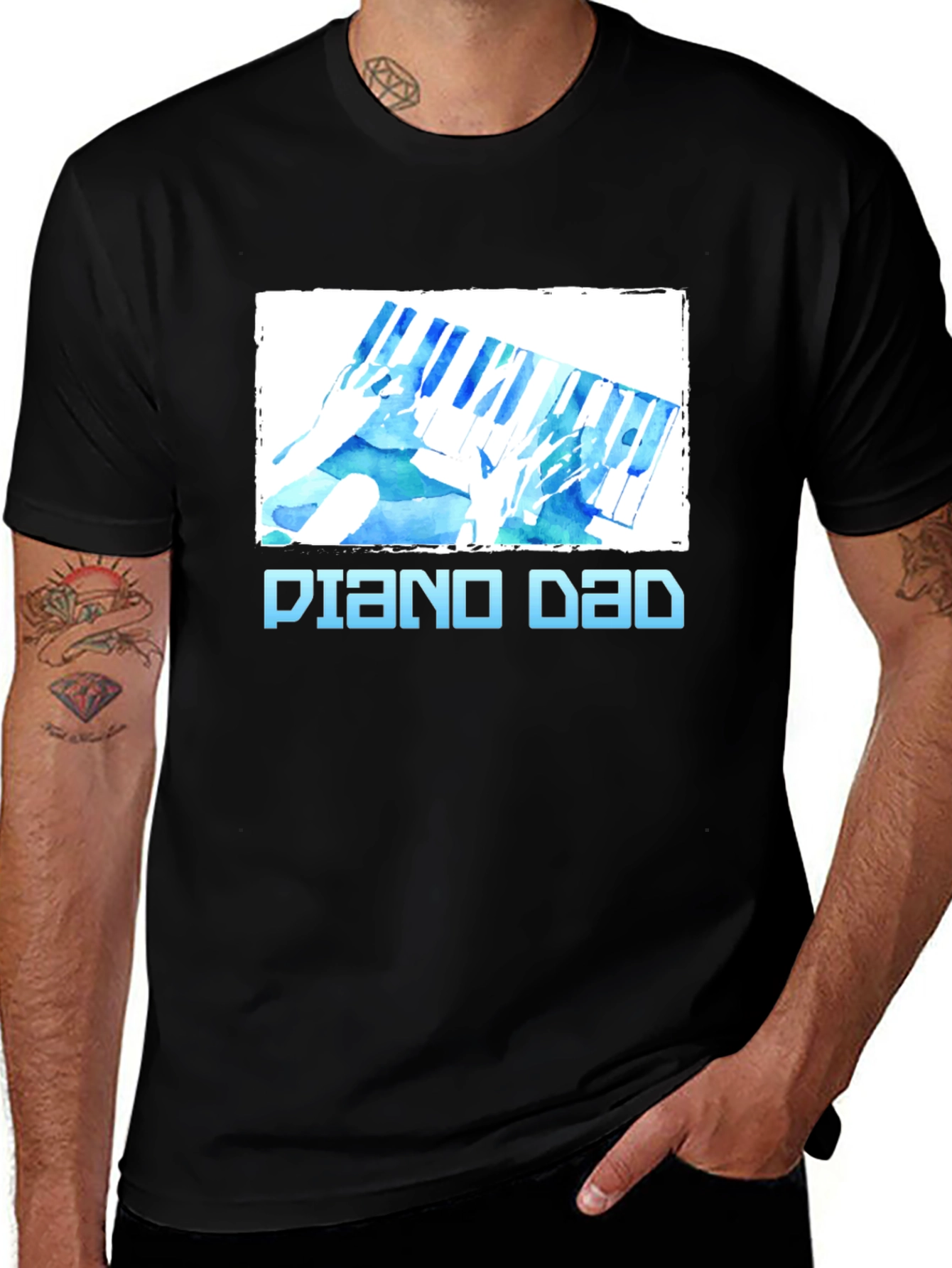 Piano Dad T-Shirt - Musician Gift
