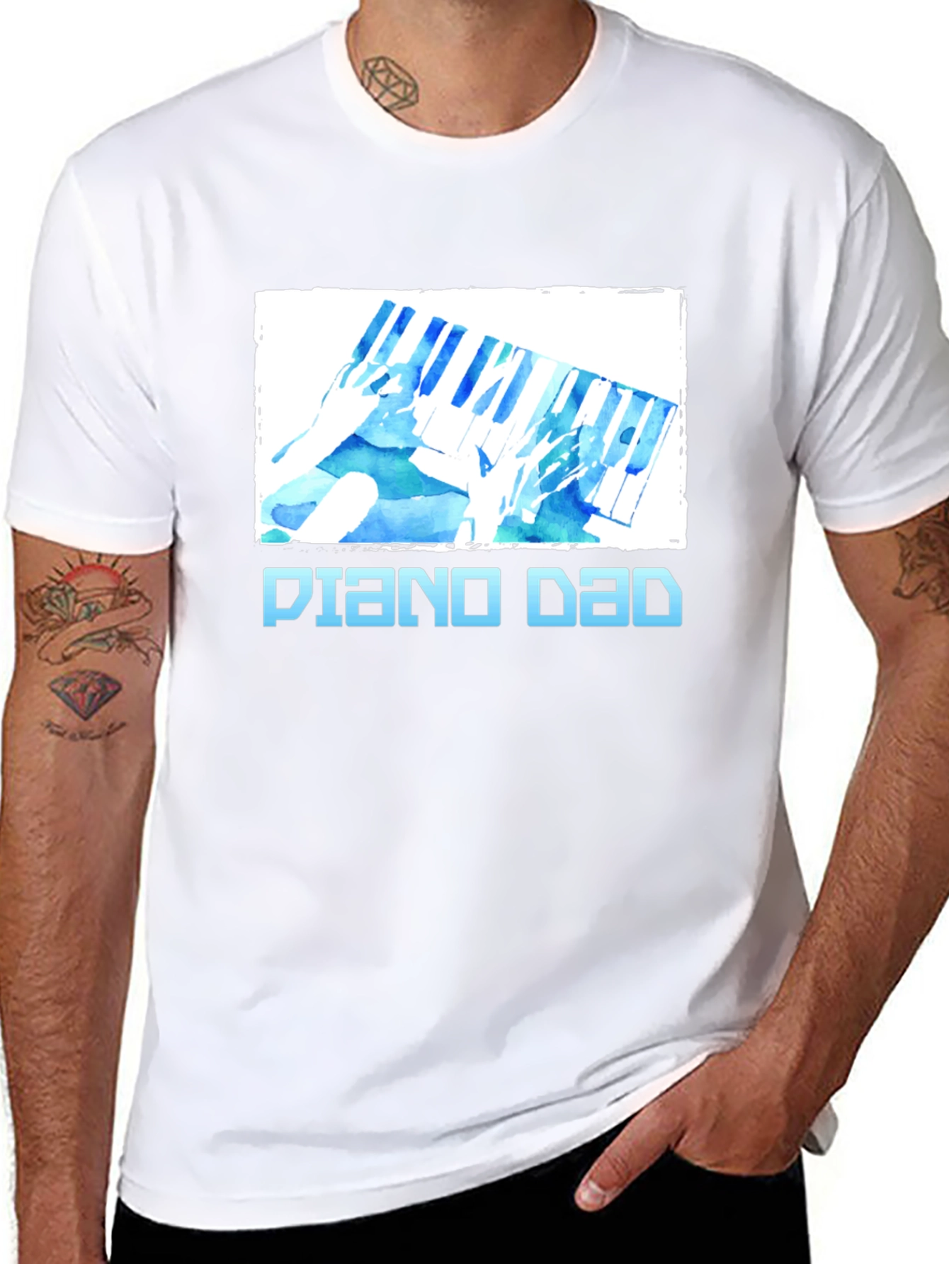 Piano Dad T-Shirt - Musician Gift