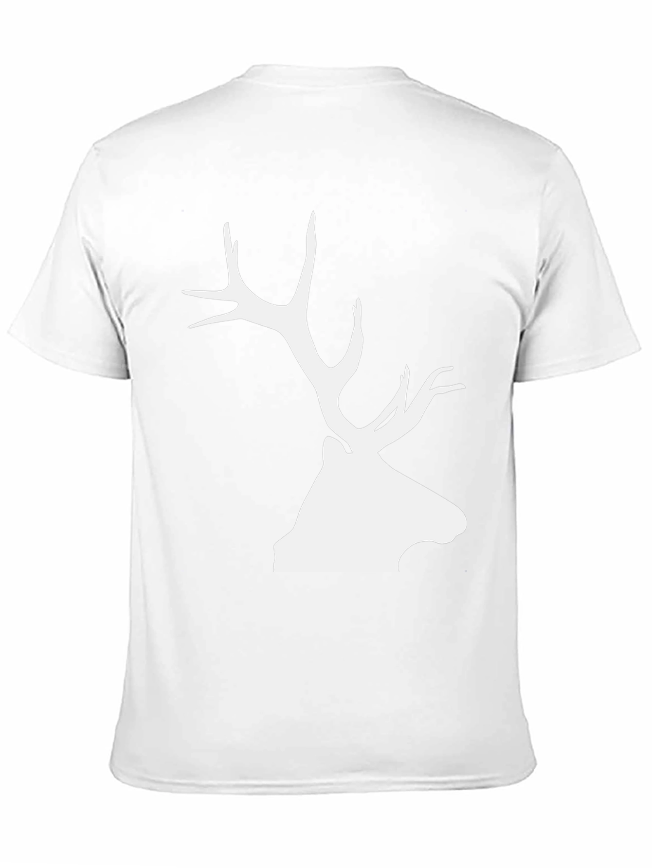 Elk Silhouette Graphic Tee - Black Cotton Blend