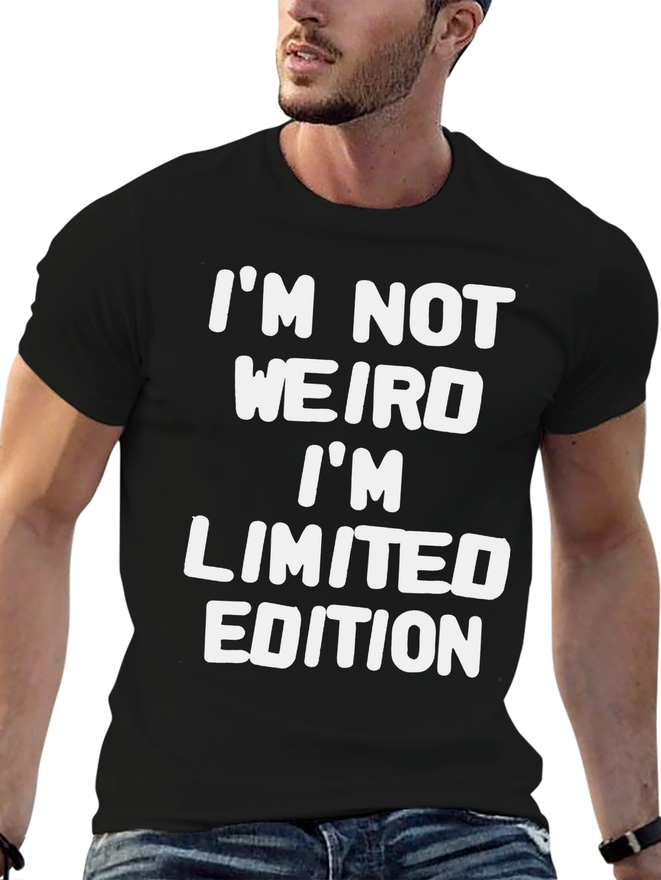 Funny Limited Edition Mens Black Graphic Tee