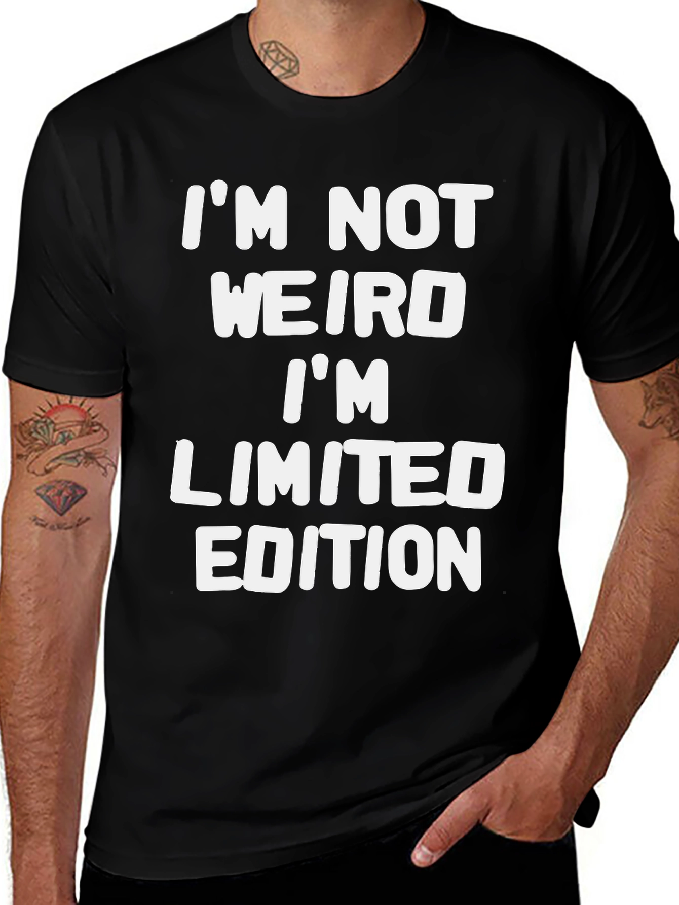 Funny Limited Edition Mens Black Graphic Tee