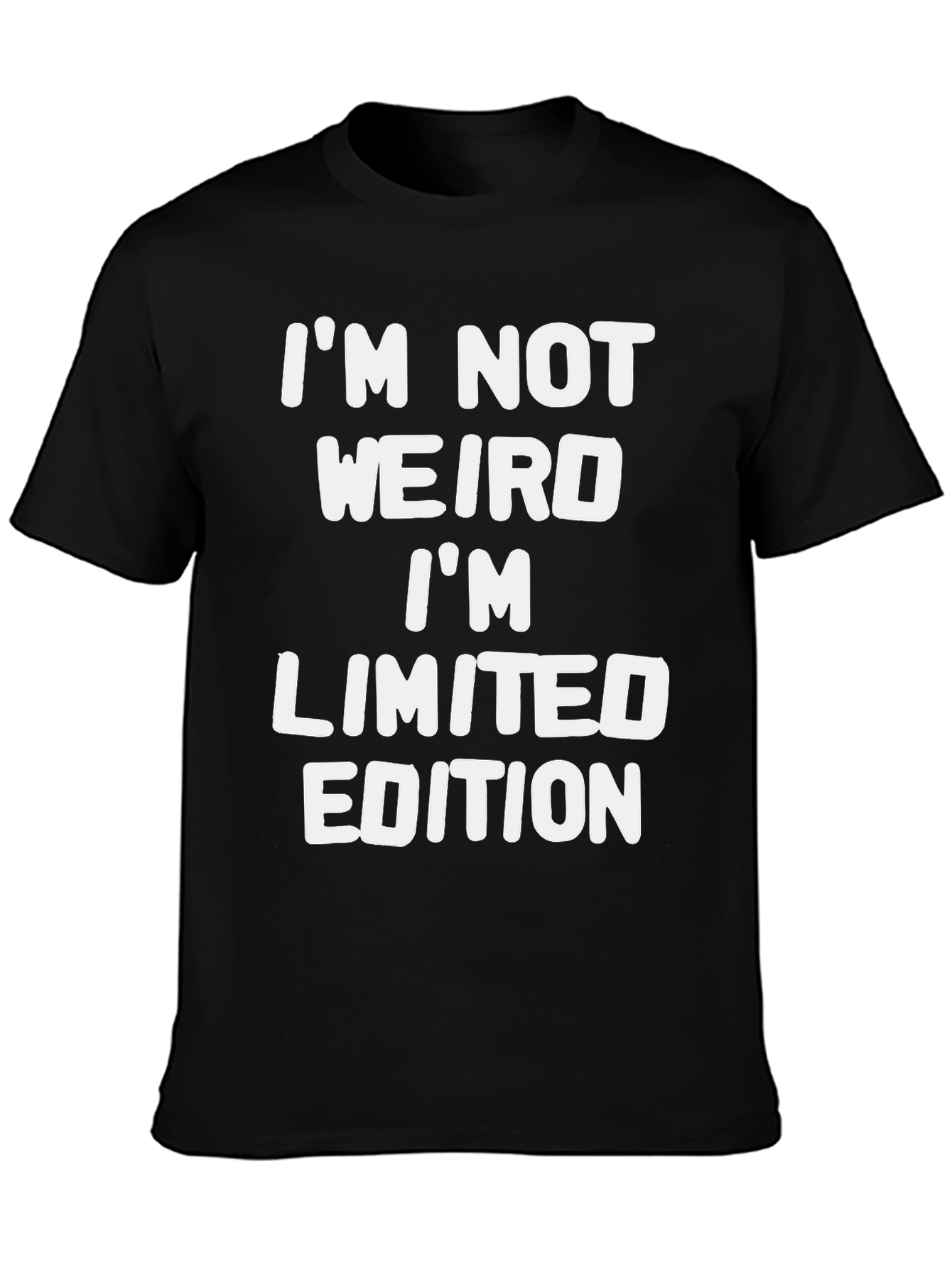 Funny Limited Edition Mens Black Graphic Tee