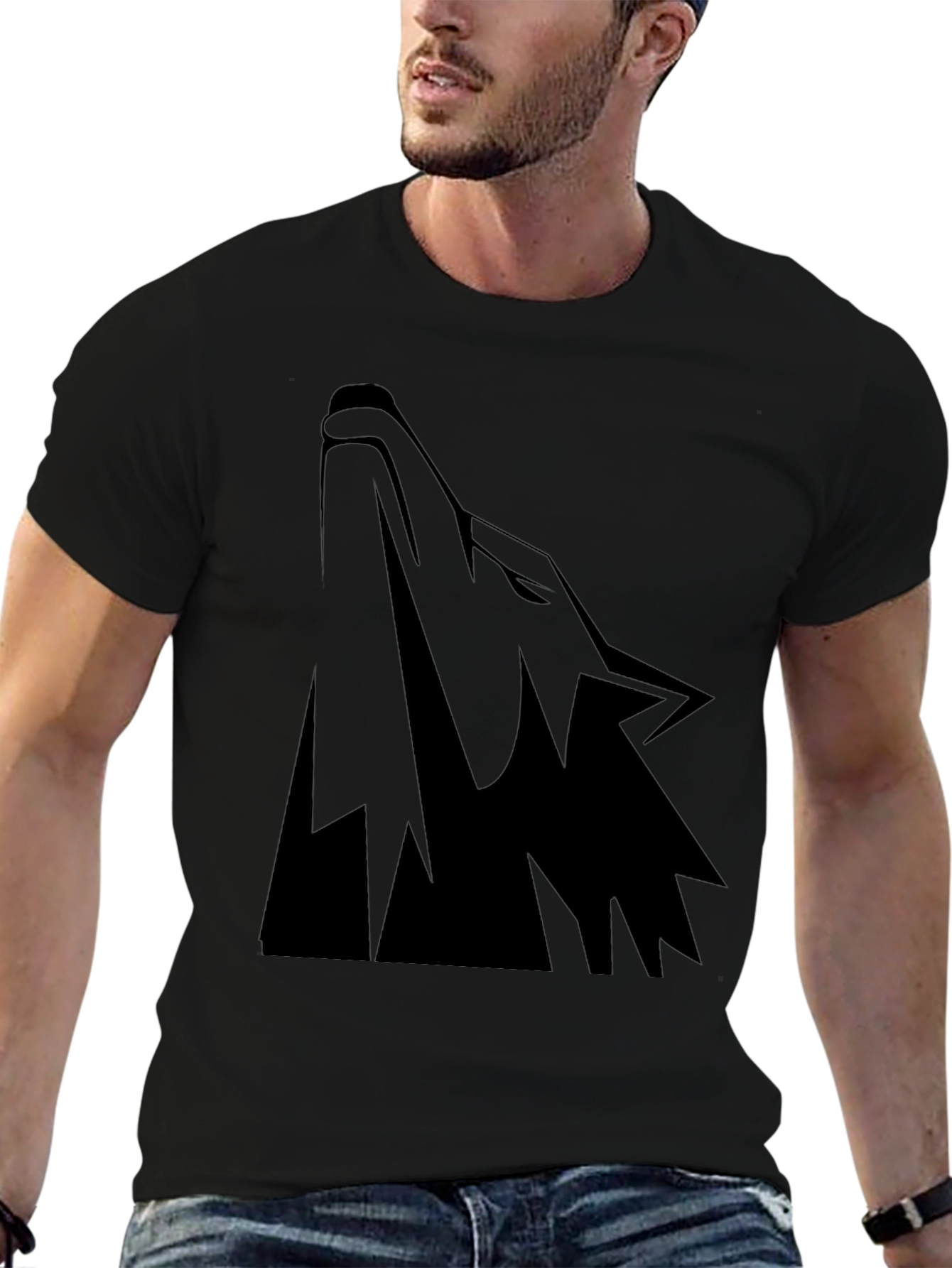 Black Wolf Graphic Tee - Mens Short Sleeve