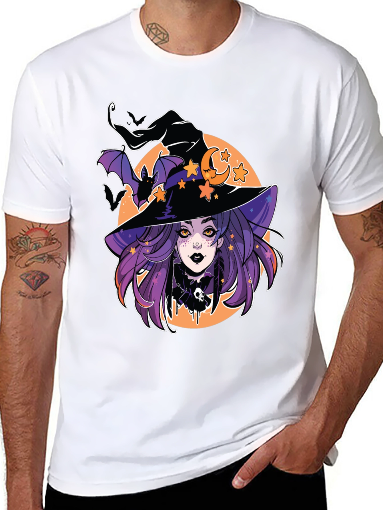 Witch Graphic T-Shirt - Halloween Style