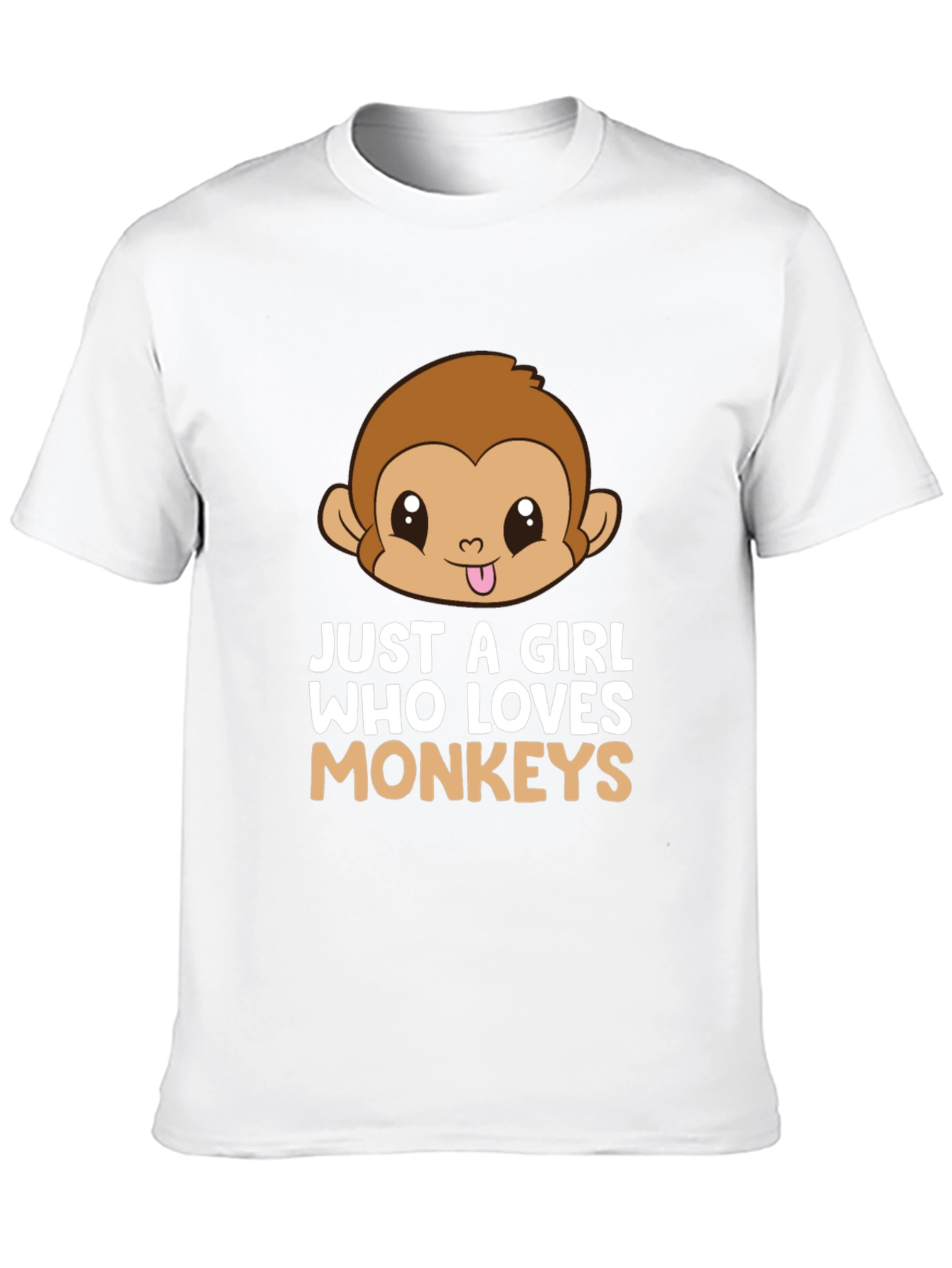 Just a Girl Who Loves Monkeys T-Shirt