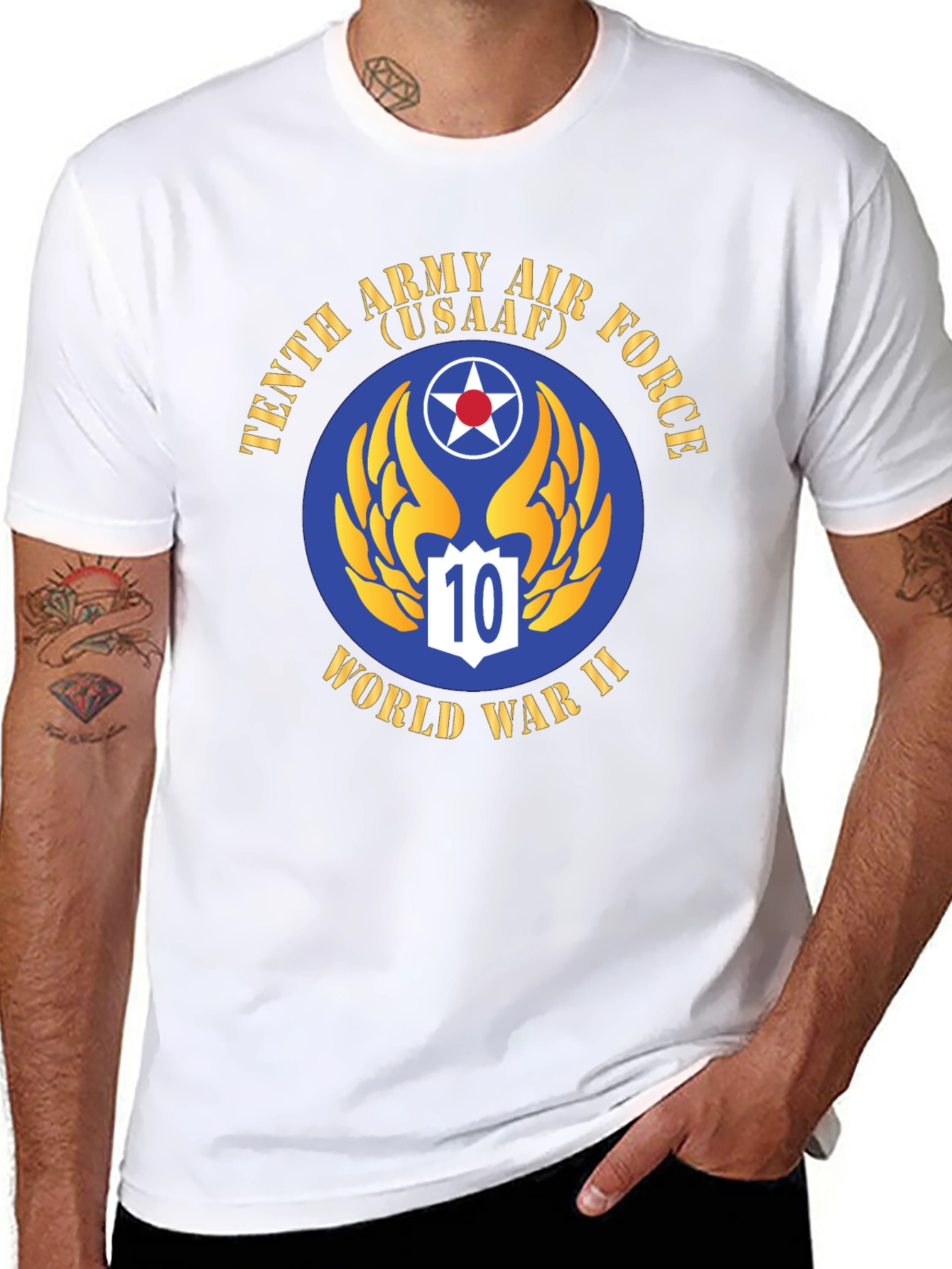 Tenth Army Air Force WWII Graphic T-Shirt