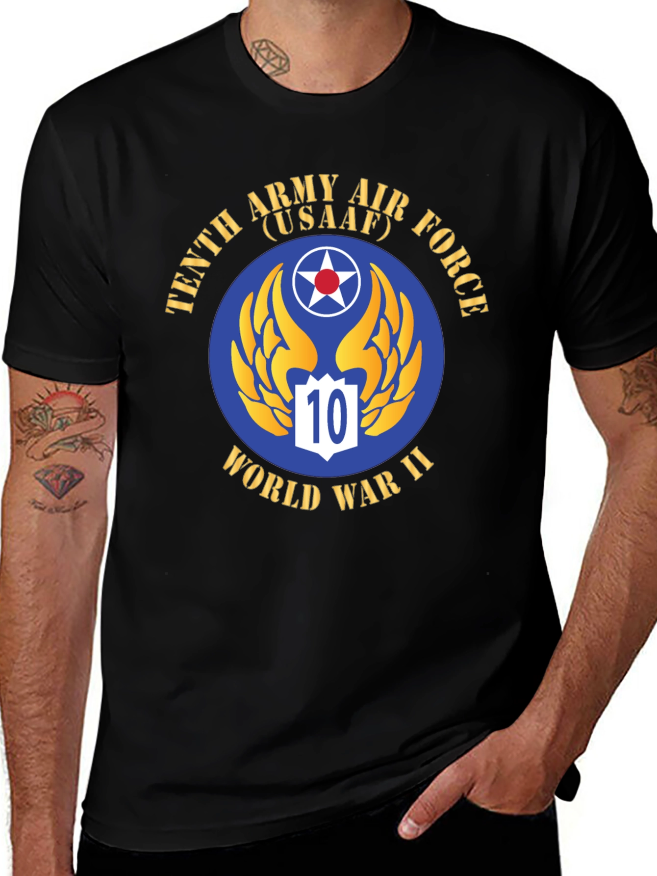 Tenth Army Air Force WWII Graphic T-Shirt
