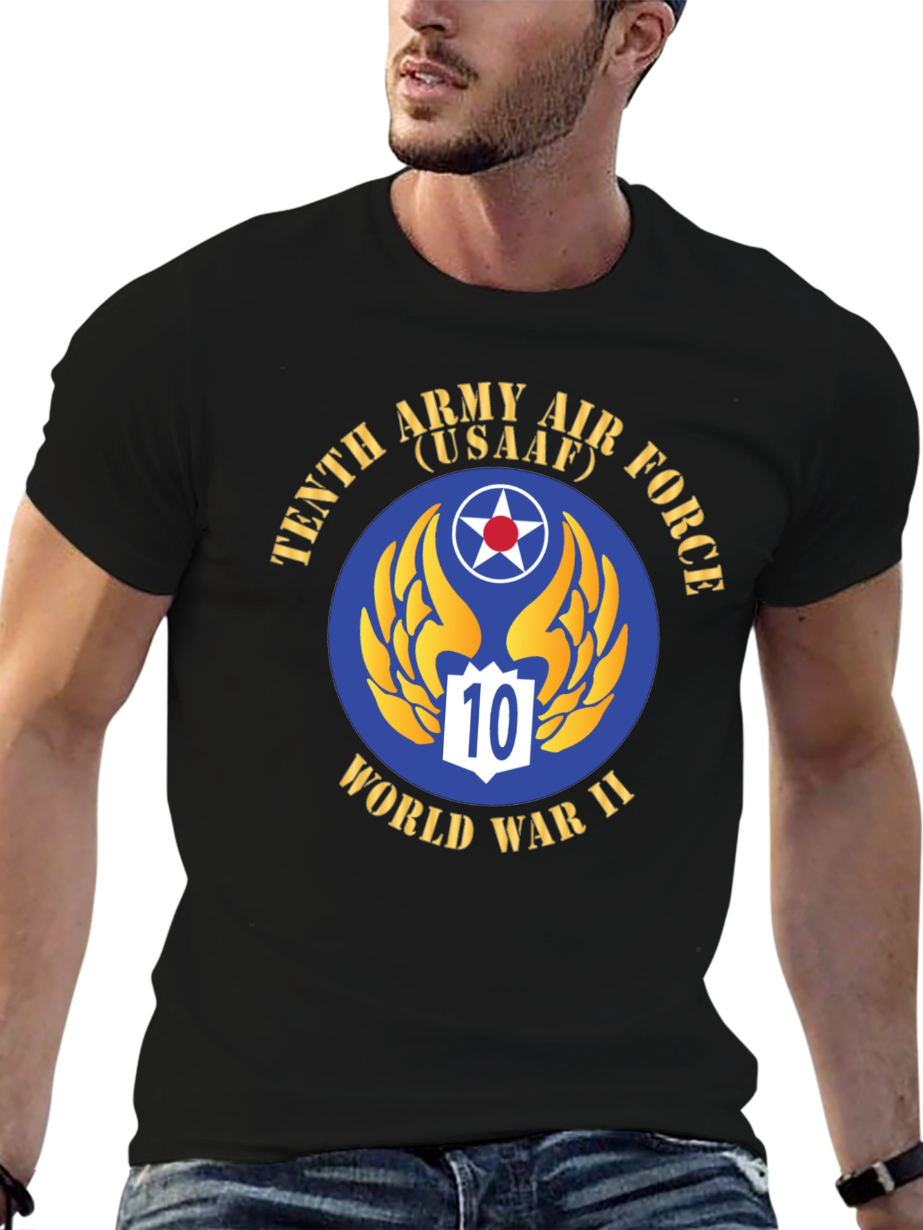 Tenth Army Air Force WWII Graphic T-Shirt