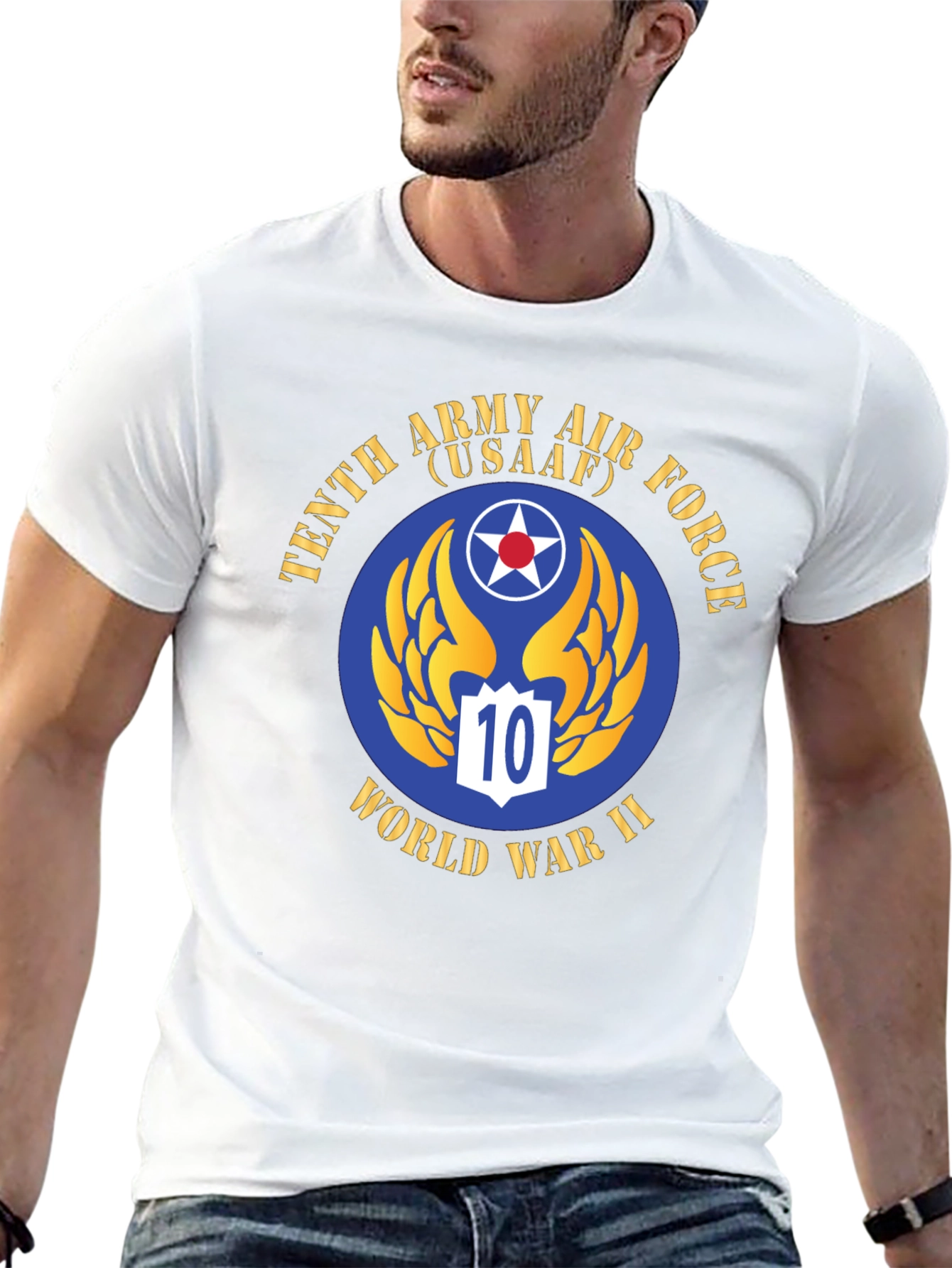 Tenth Army Air Force WWII Graphic T-Shirt