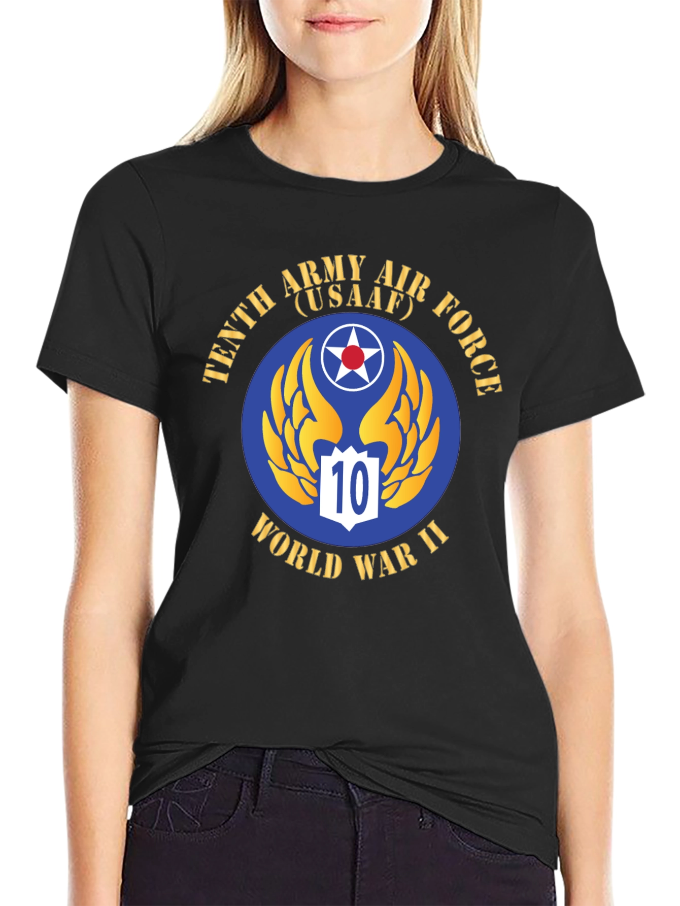 Tenth Army Air Force WWII Graphic T-Shirt