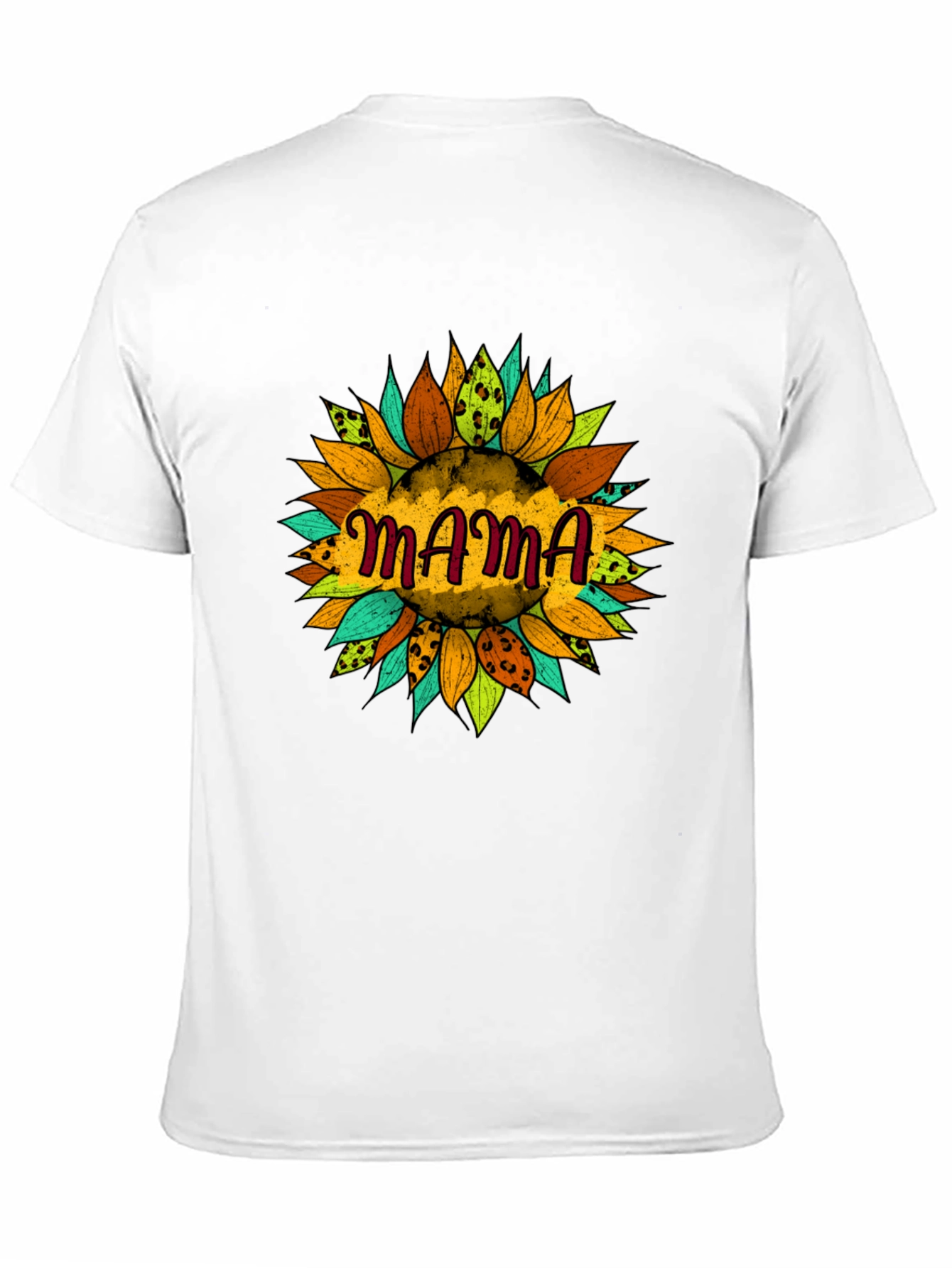 Mama Sunflower Graphic Tee - Black T-Shirt