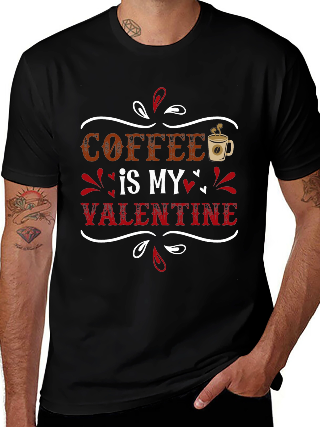 Coffee is My Valentine Graphic T-Shirt