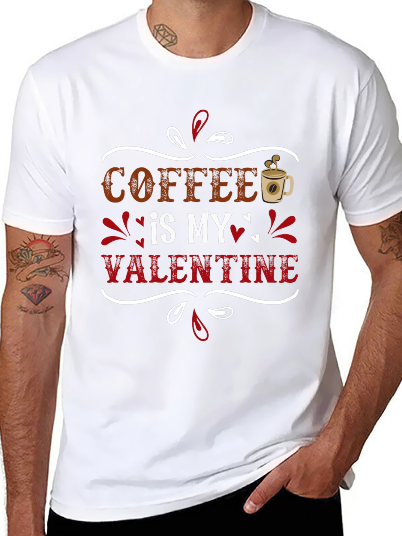 Coffee is My Valentine Graphic T-Shirt