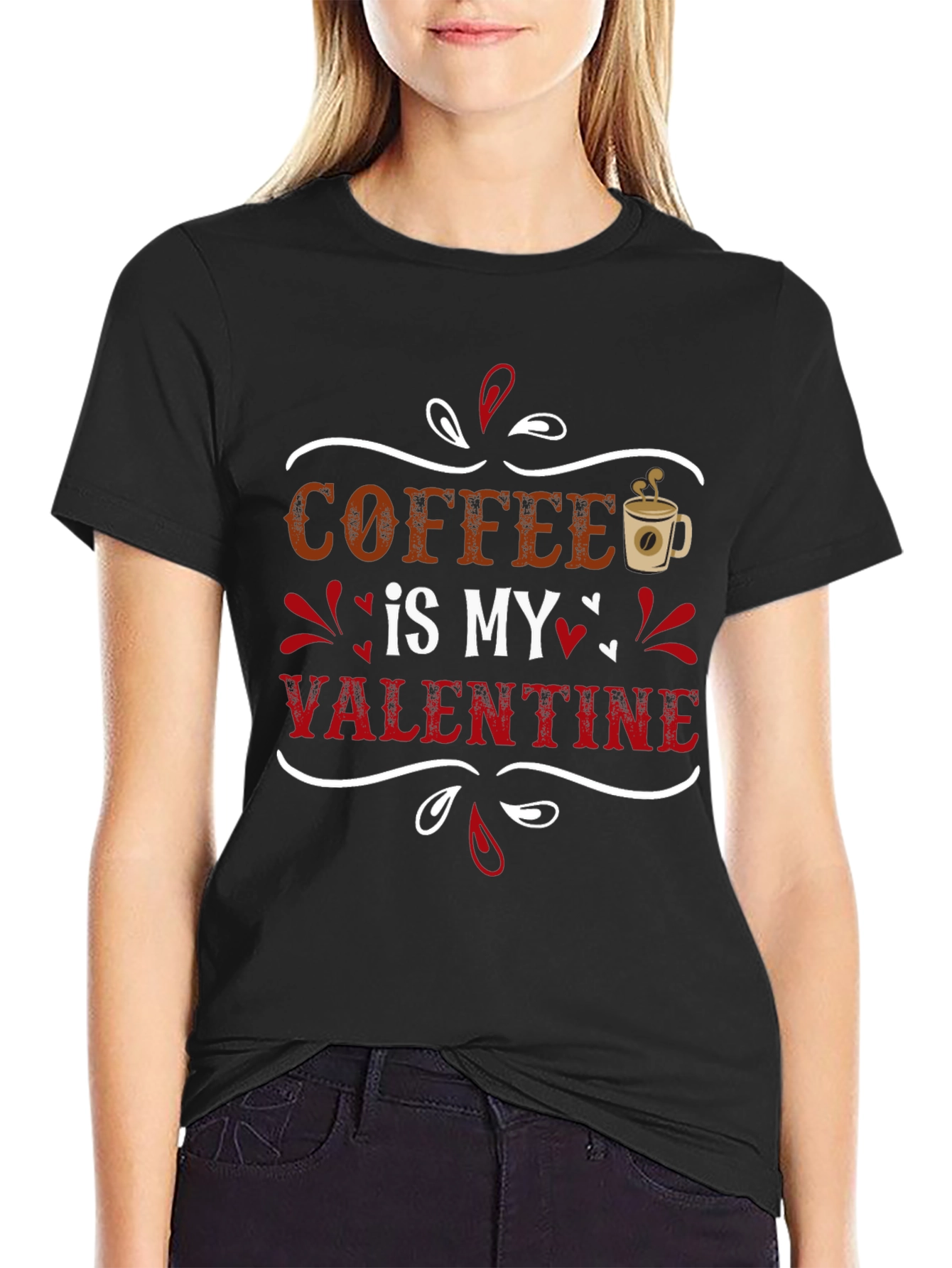 Coffee is My Valentine Graphic T-Shirt