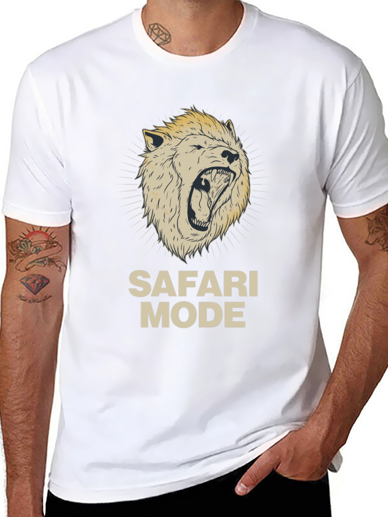 Safari Mode Graphic Print T-Shirt