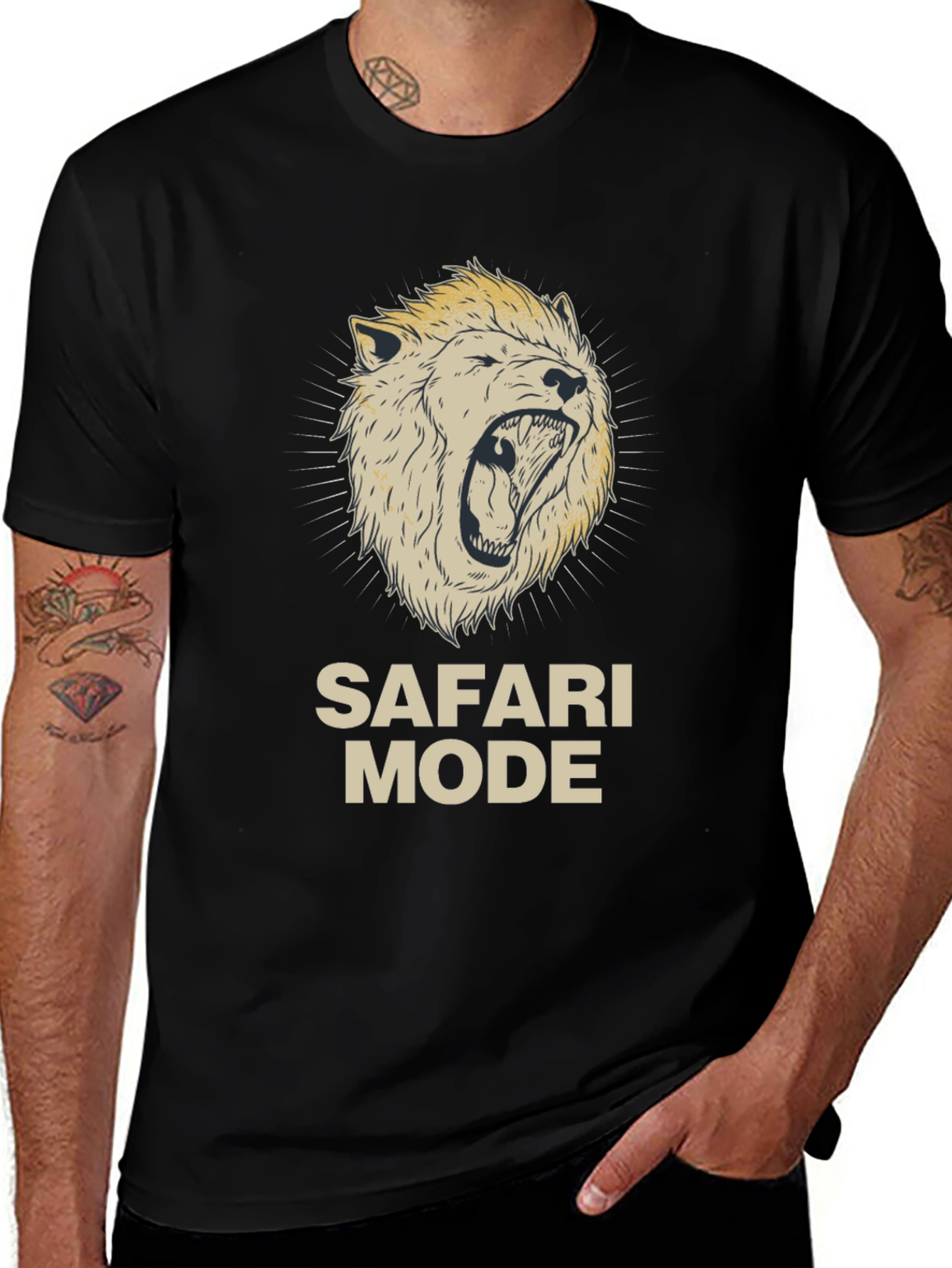 Safari Mode Graphic Print T-Shirt