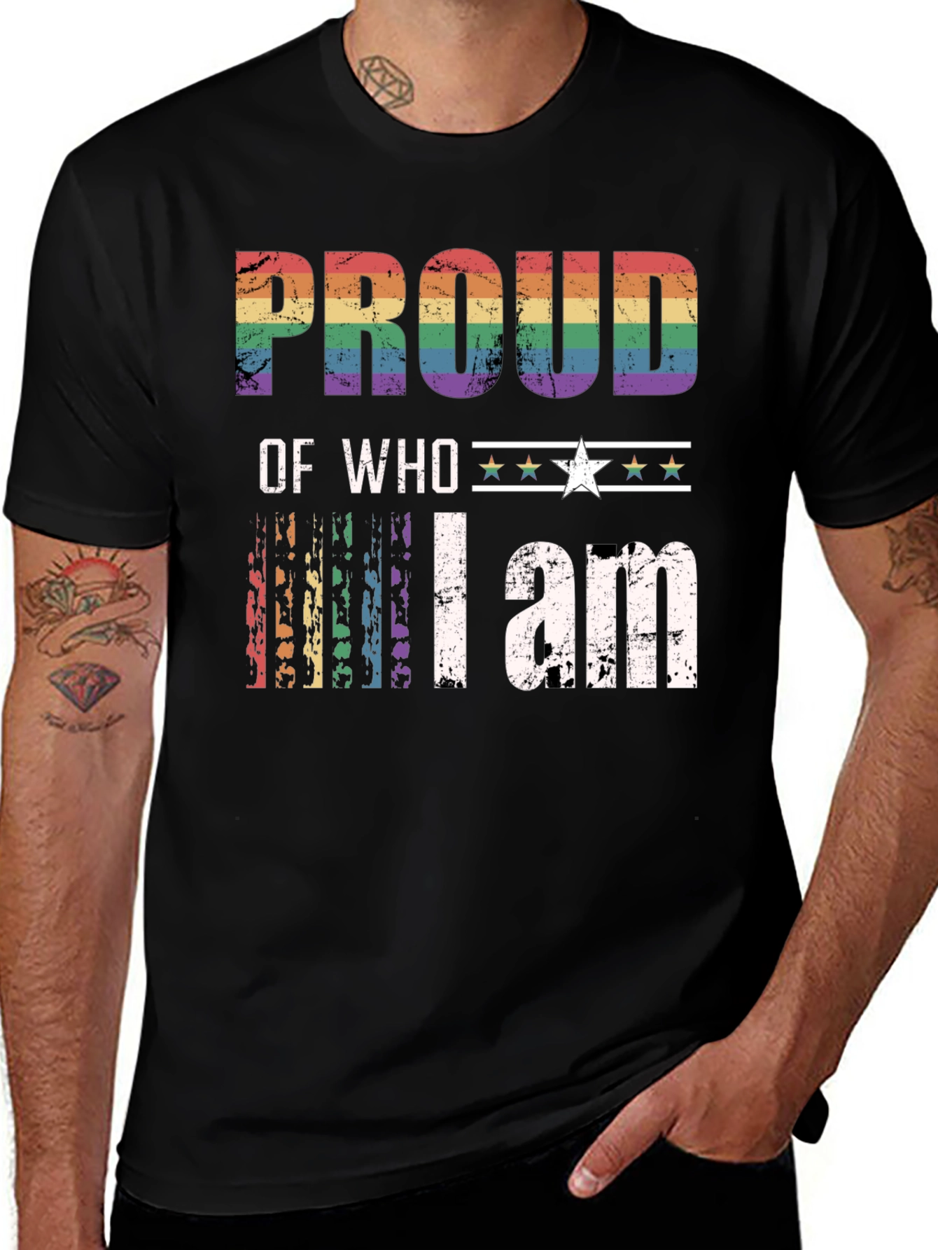 LGBT Pride T-Shirt - Proud of Who I am