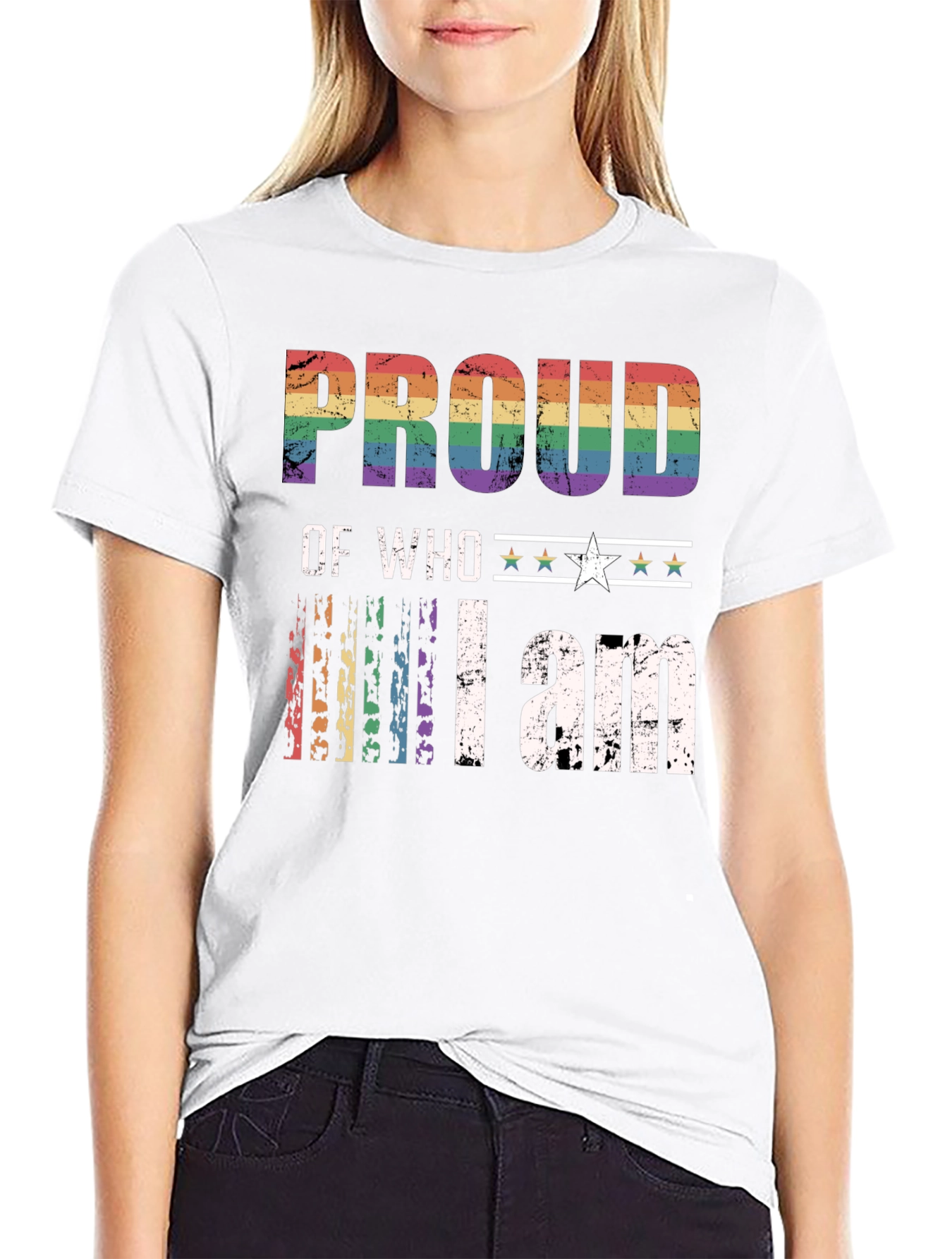 LGBT Pride T-Shirt - Proud of Who I am