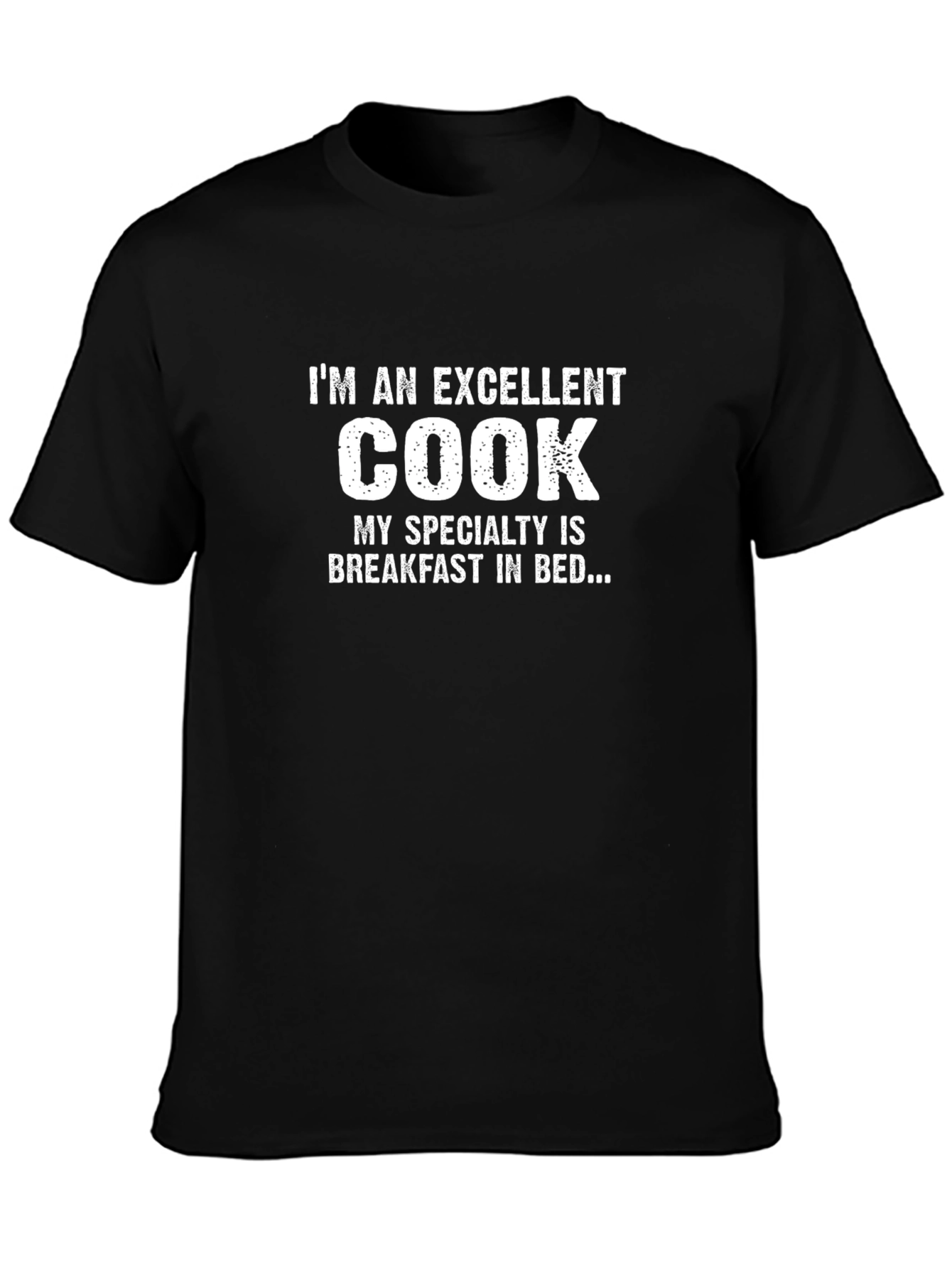 Excellent Cook T-Shirt - Funny Breakfast in Bed Tee