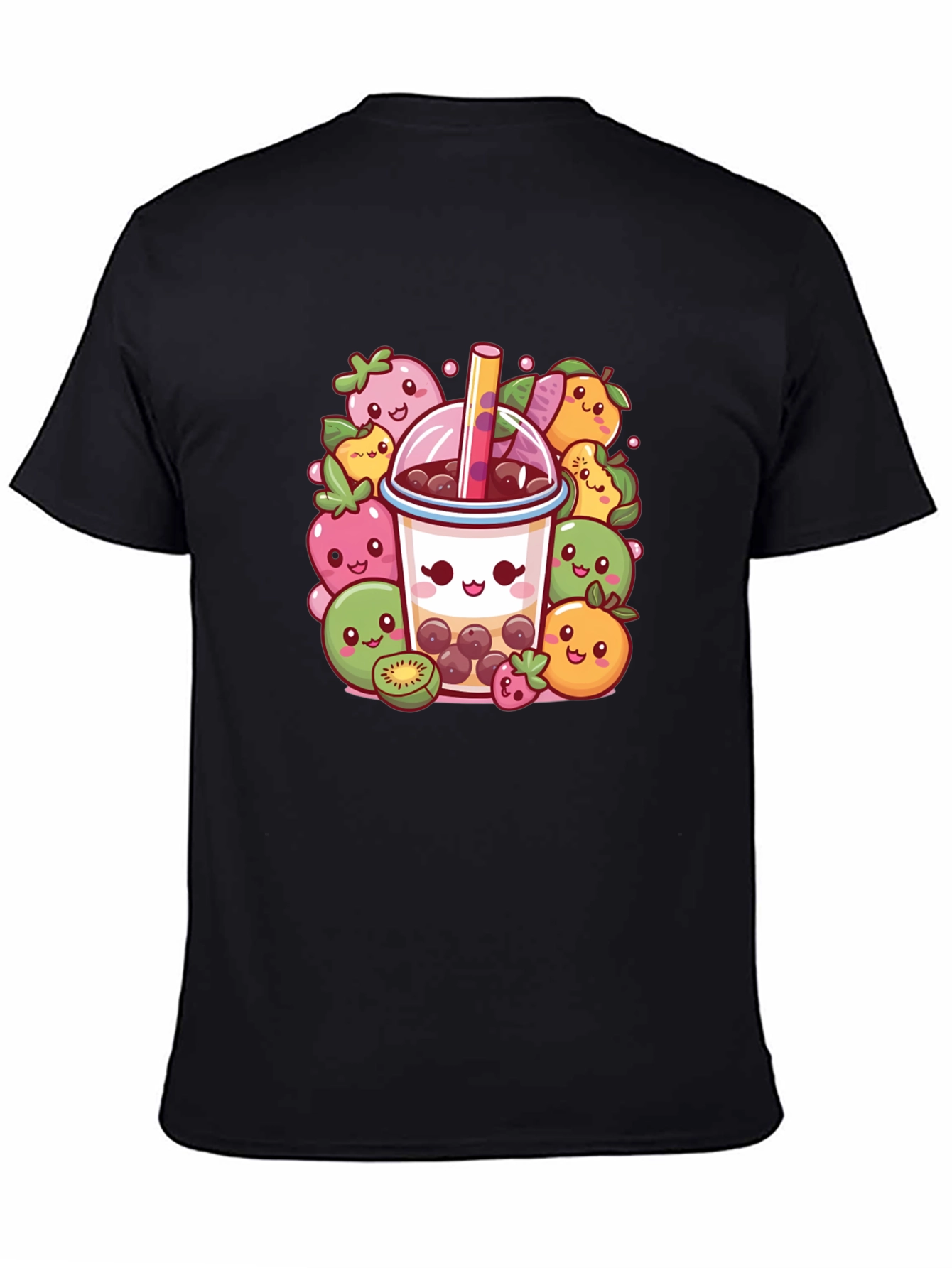 Kawaii Boba Tea T-Shirt - Cute Fruit Design