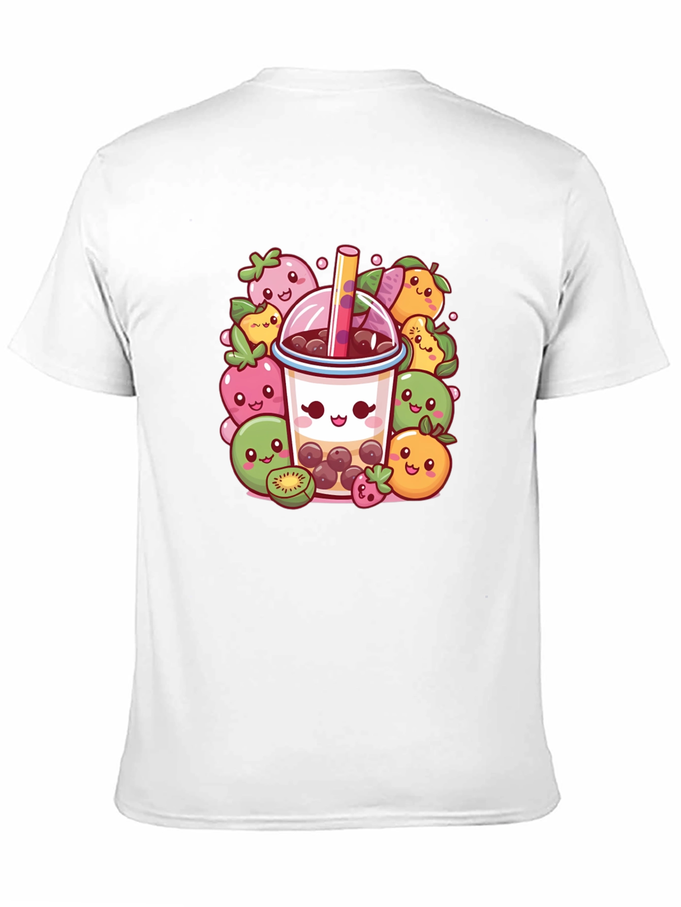 Kawaii Boba Tea T-Shirt - Cute Fruit Design