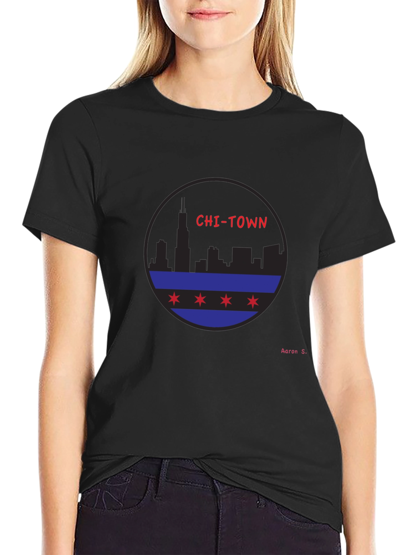 Chi-Town Skyline Graphic T-Shirt