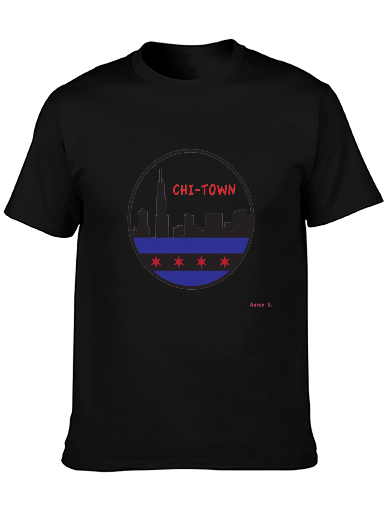 Chi-Town Skyline Graphic T-Shirt