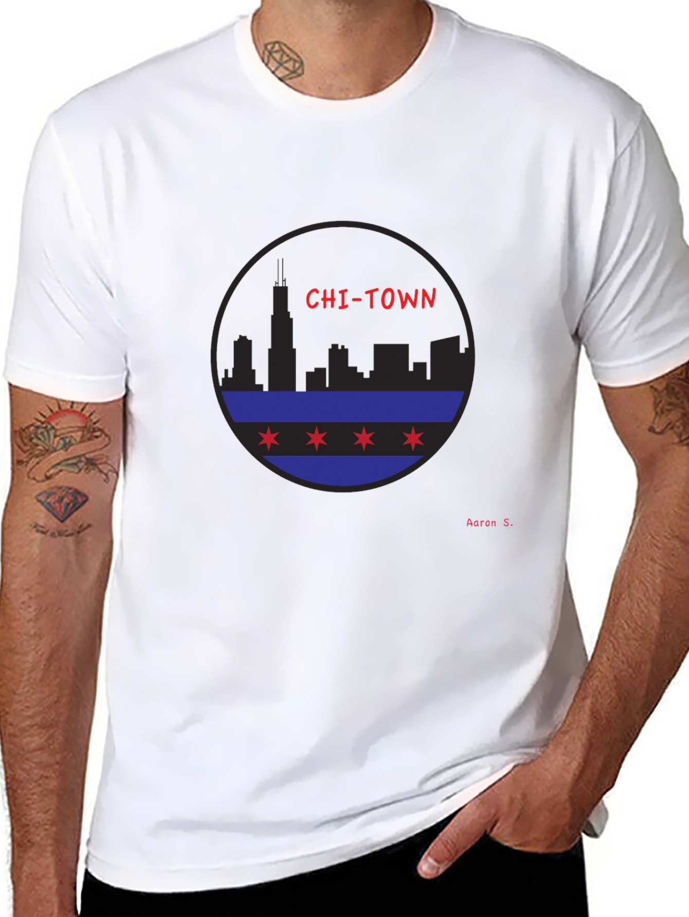 Chi-Town Skyline Graphic T-Shirt