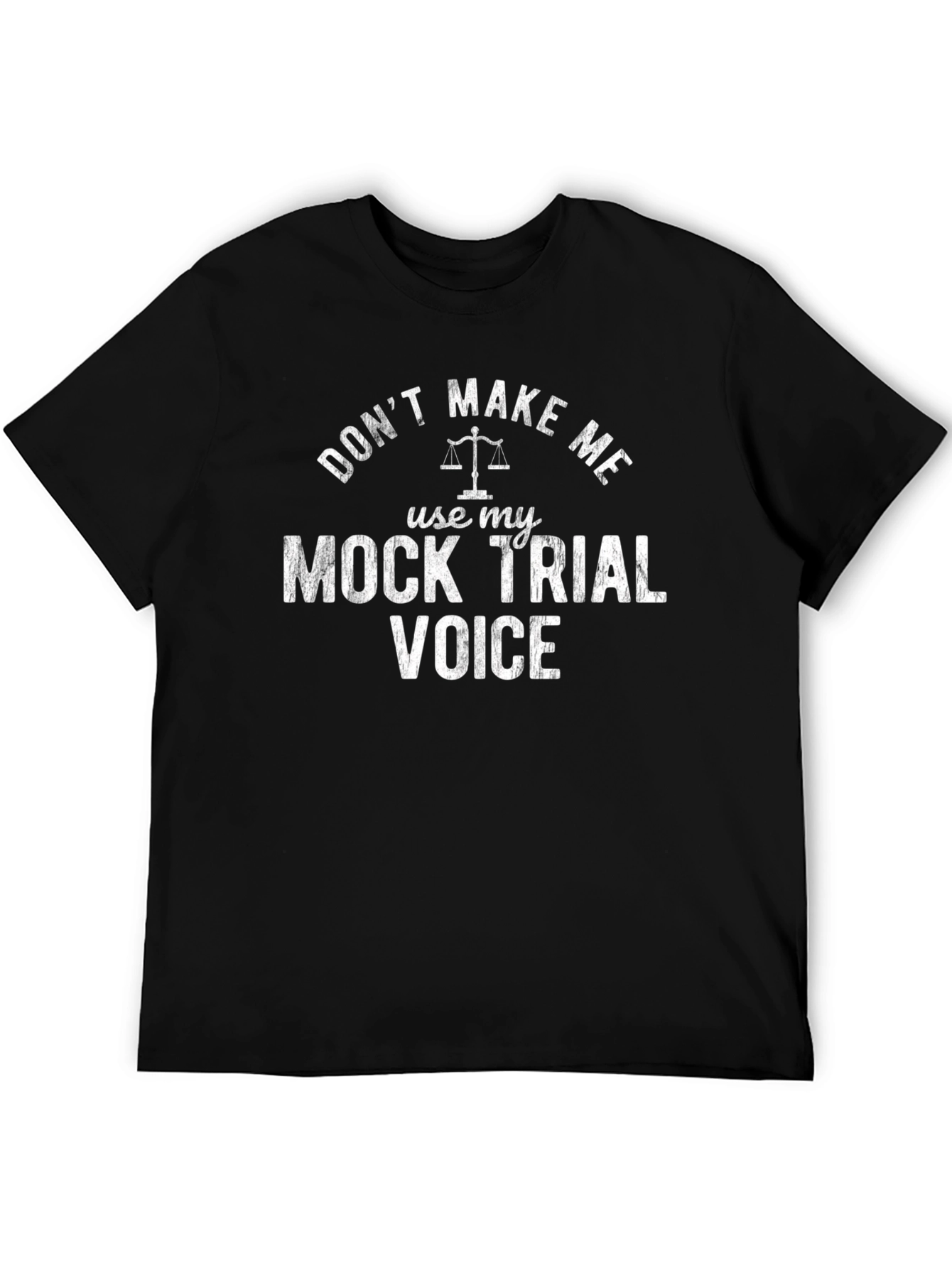 Mock Trial Voice T-Shirt - Black Cotton Tee
