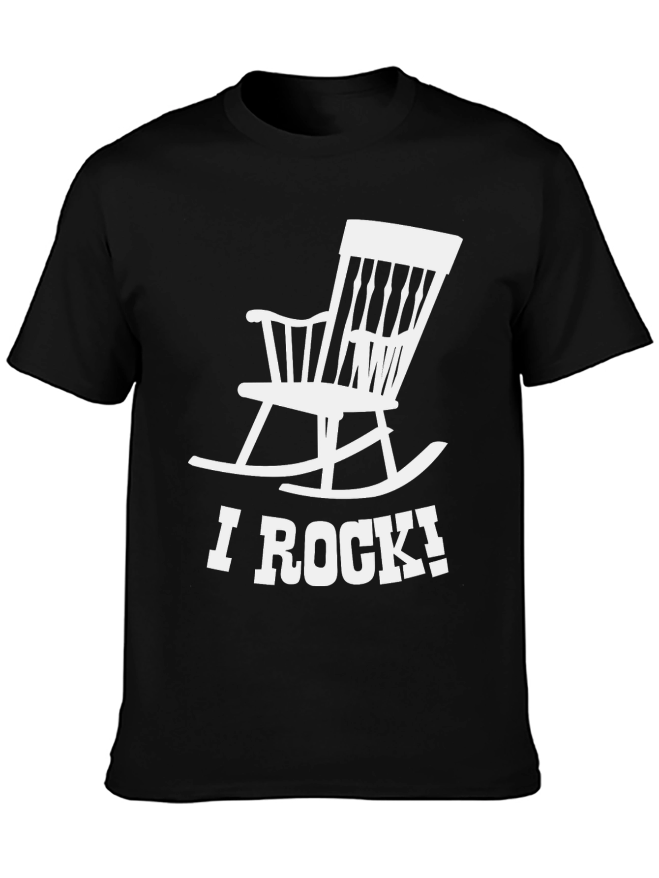 I Rock Rocking Chair Graphic Tee - Novelty T-Shirt