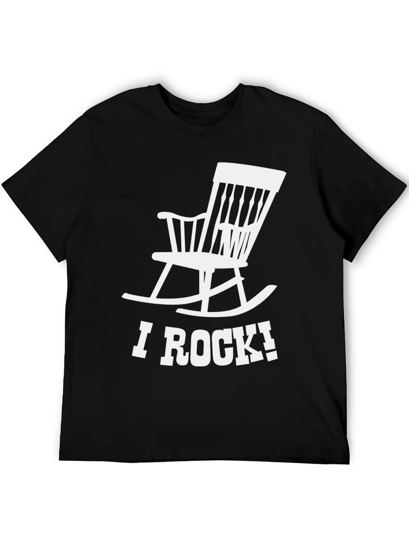 I Rock Rocking Chair Graphic Tee - Novelty T-Shirt