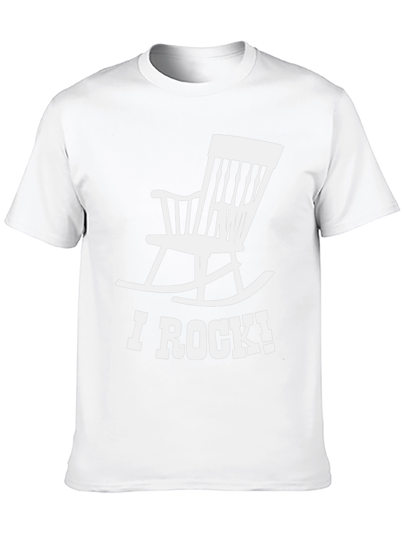 I Rock Rocking Chair Graphic Tee - Novelty T-Shirt