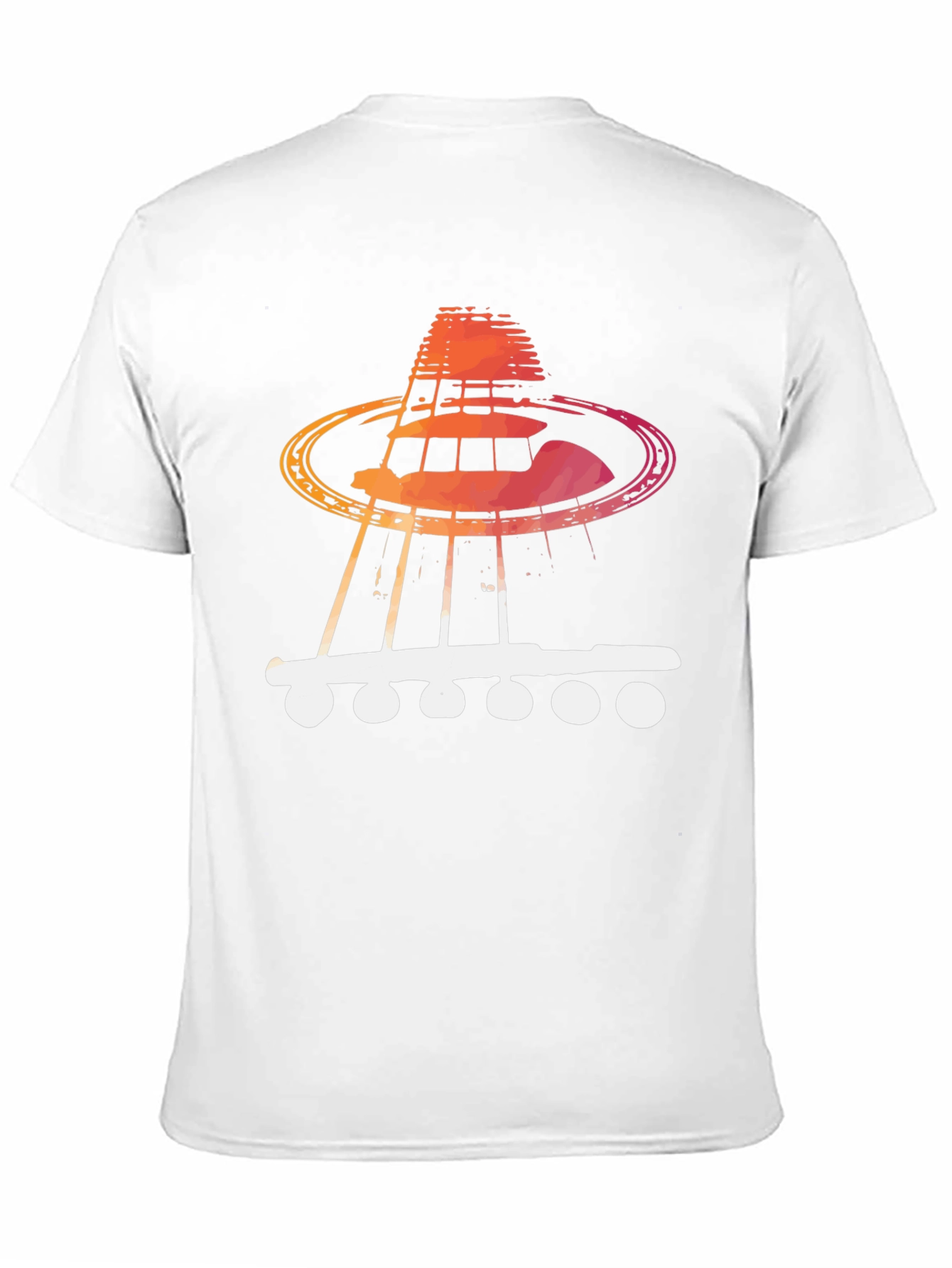 Guitar UFO T-Shirt - Music Alien Abduction Tee
