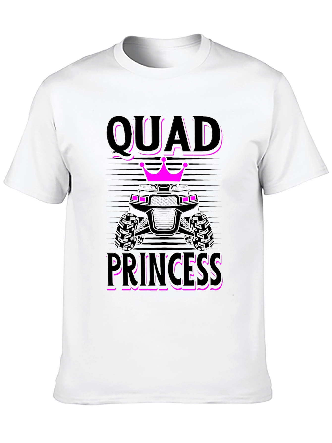 Quad Princess Graphic T-Shirt - Black