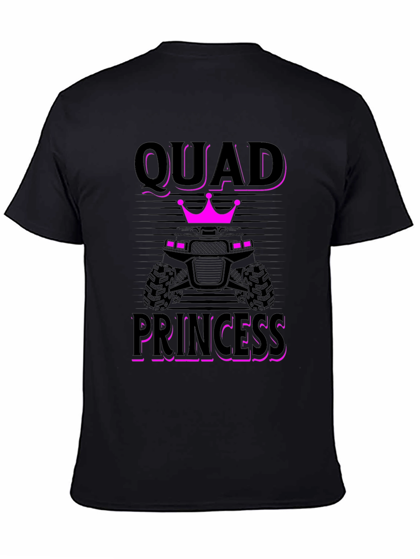 Quad Princess Graphic T-Shirt - Black