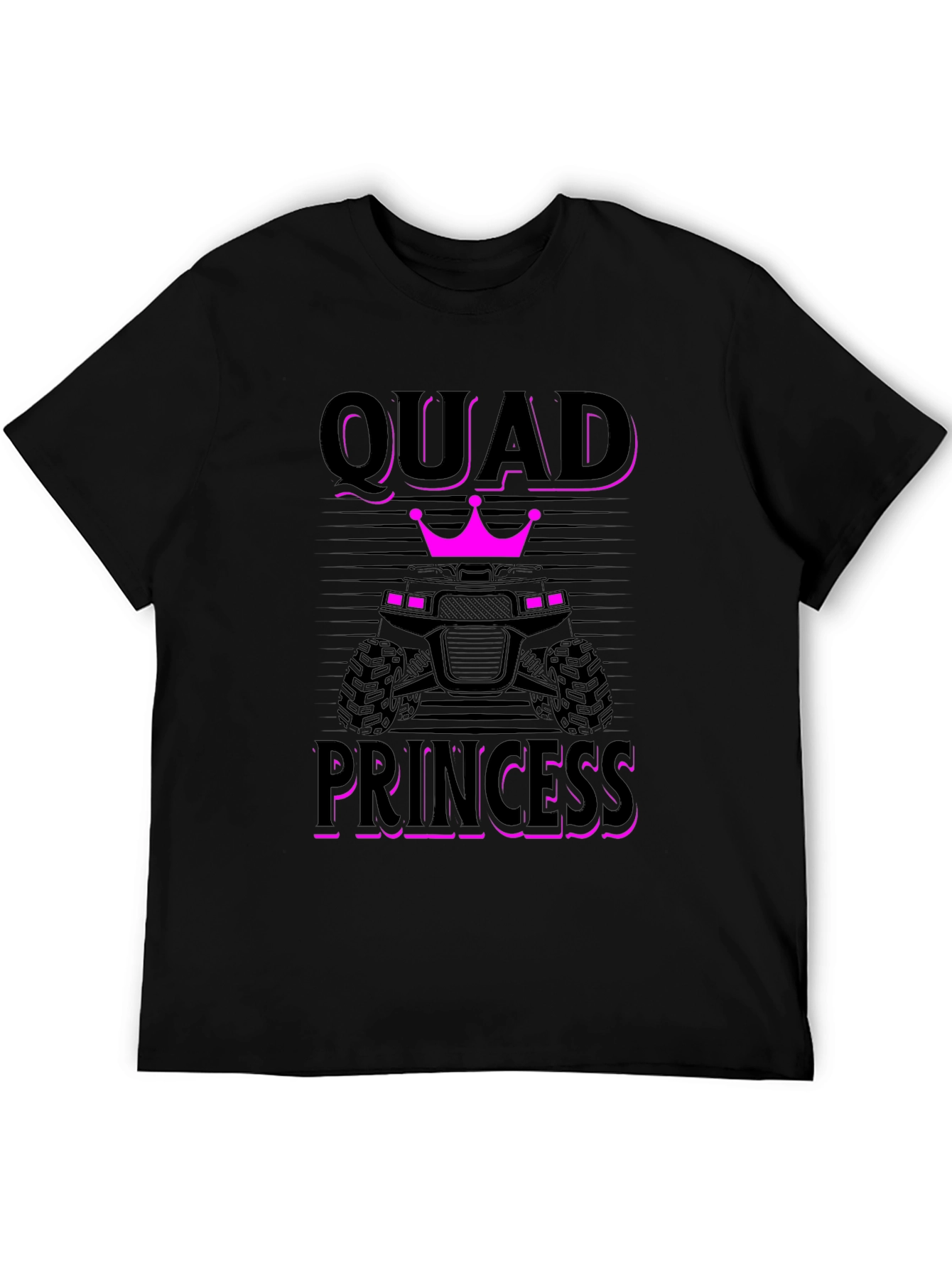 Quad Princess Graphic T-Shirt - Black