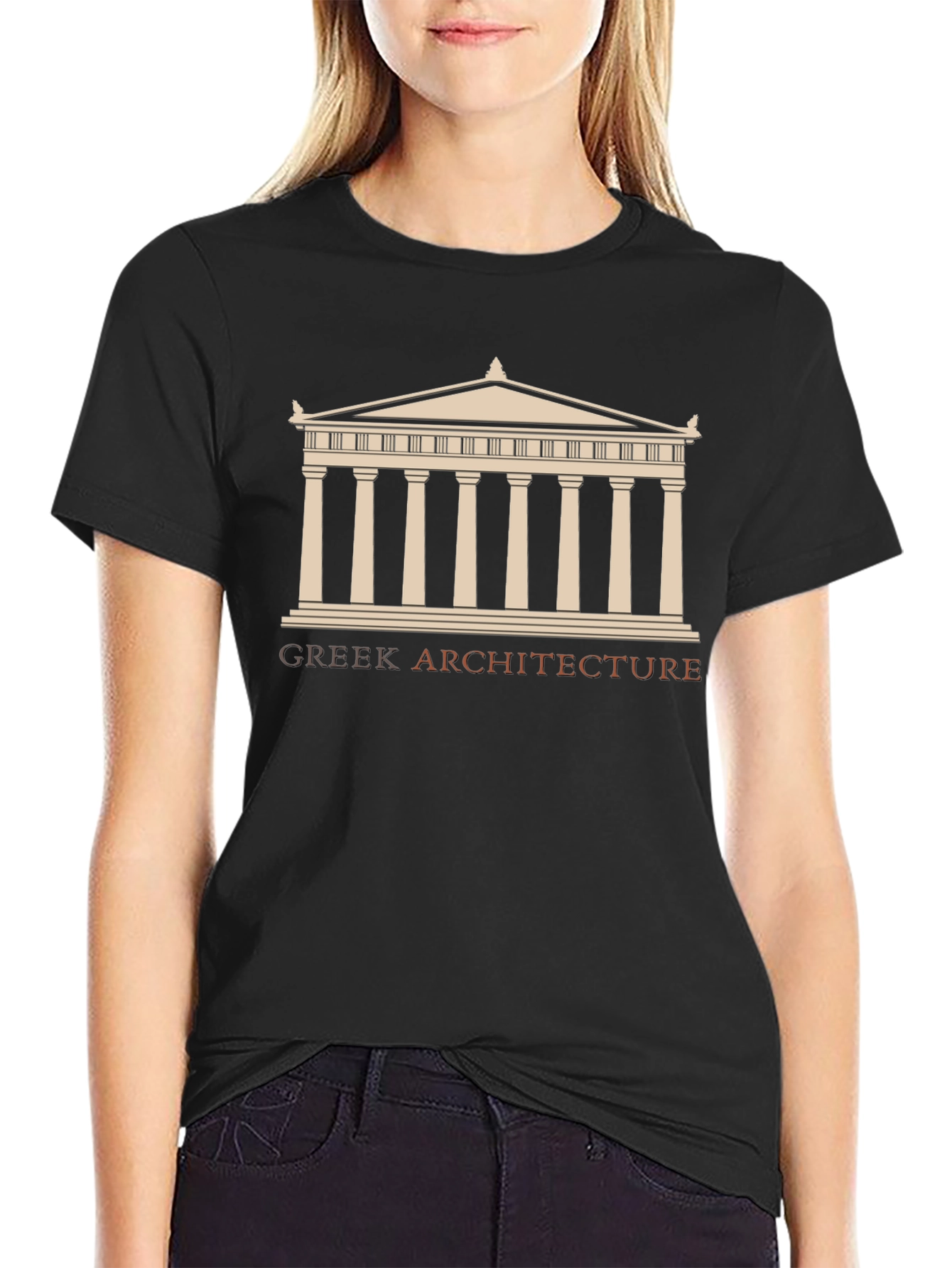 Greek Architecture Graphic T-Shirt