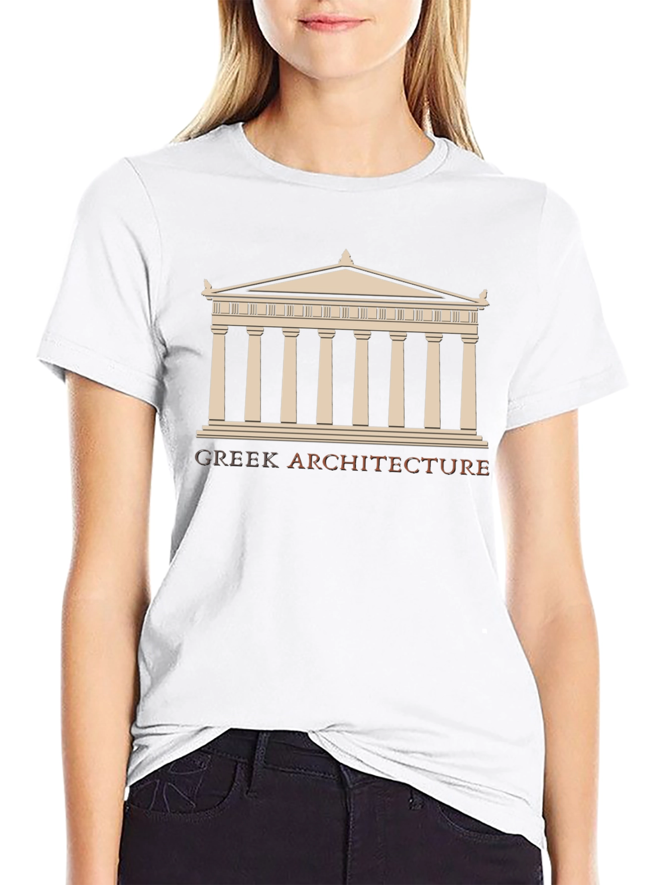 Greek Architecture Graphic T-Shirt