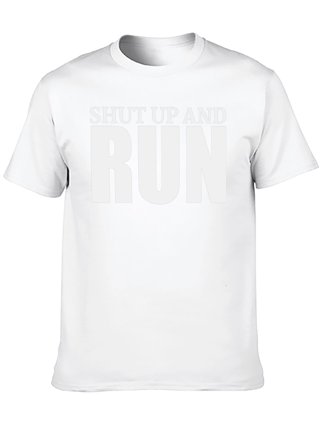Shut Up and Run T-Shirt - Black Graphic Tee