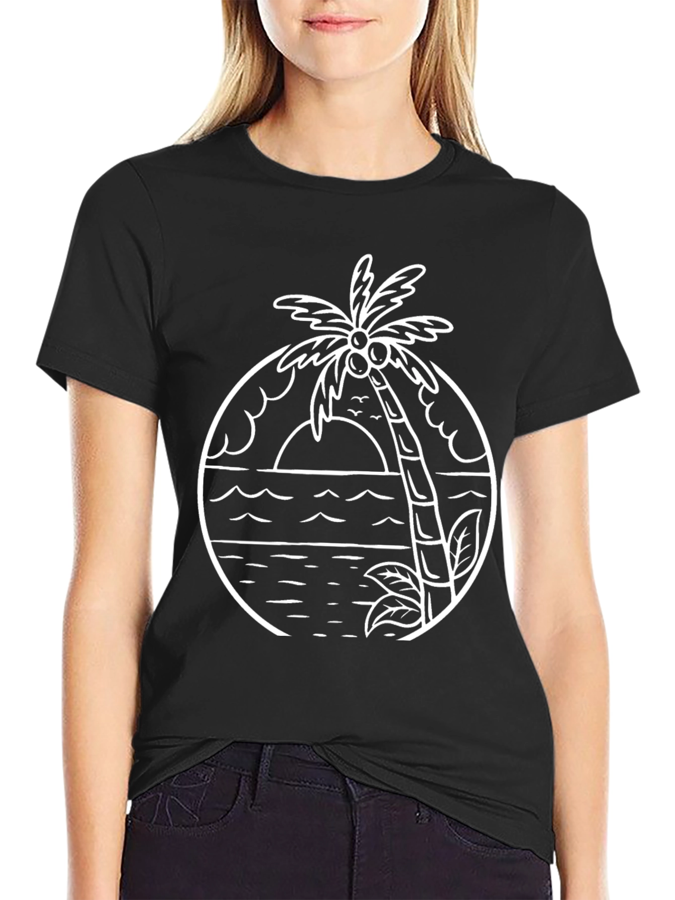 Palm Tree Graphic Tee - Island Vibes T-Shirt