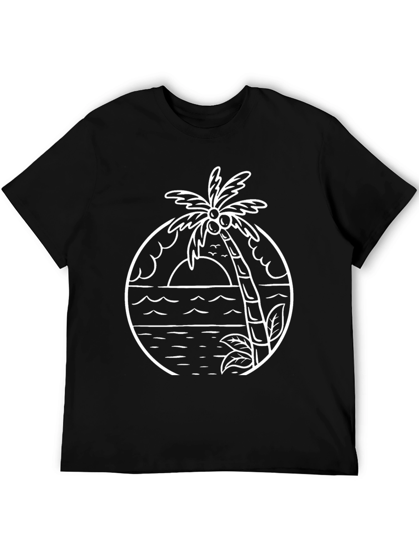 Palm Tree Graphic Tee - Island Vibes T-Shirt