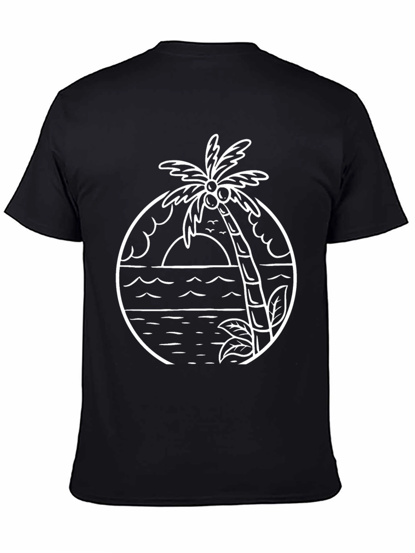 Palm Tree Graphic Tee - Island Vibes T-Shirt