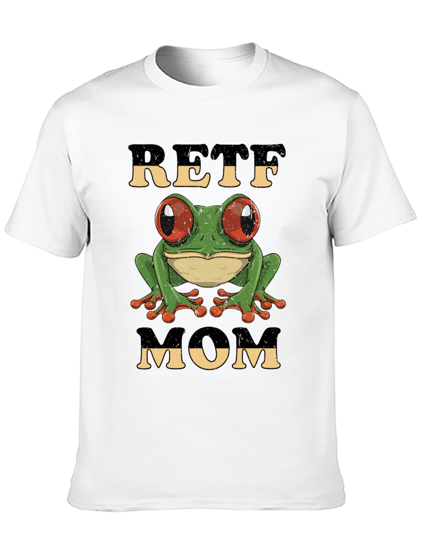 Retro Frog Mom Graphic T-Shirt