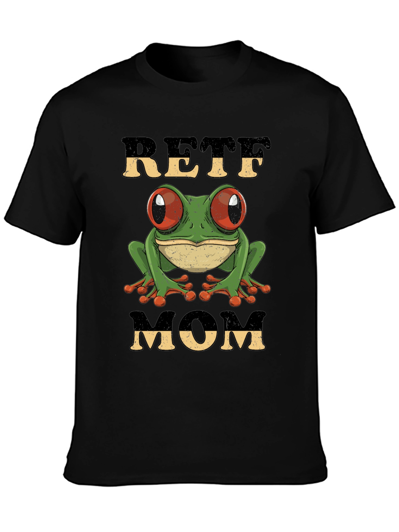 Retro Frog Mom Graphic T-Shirt