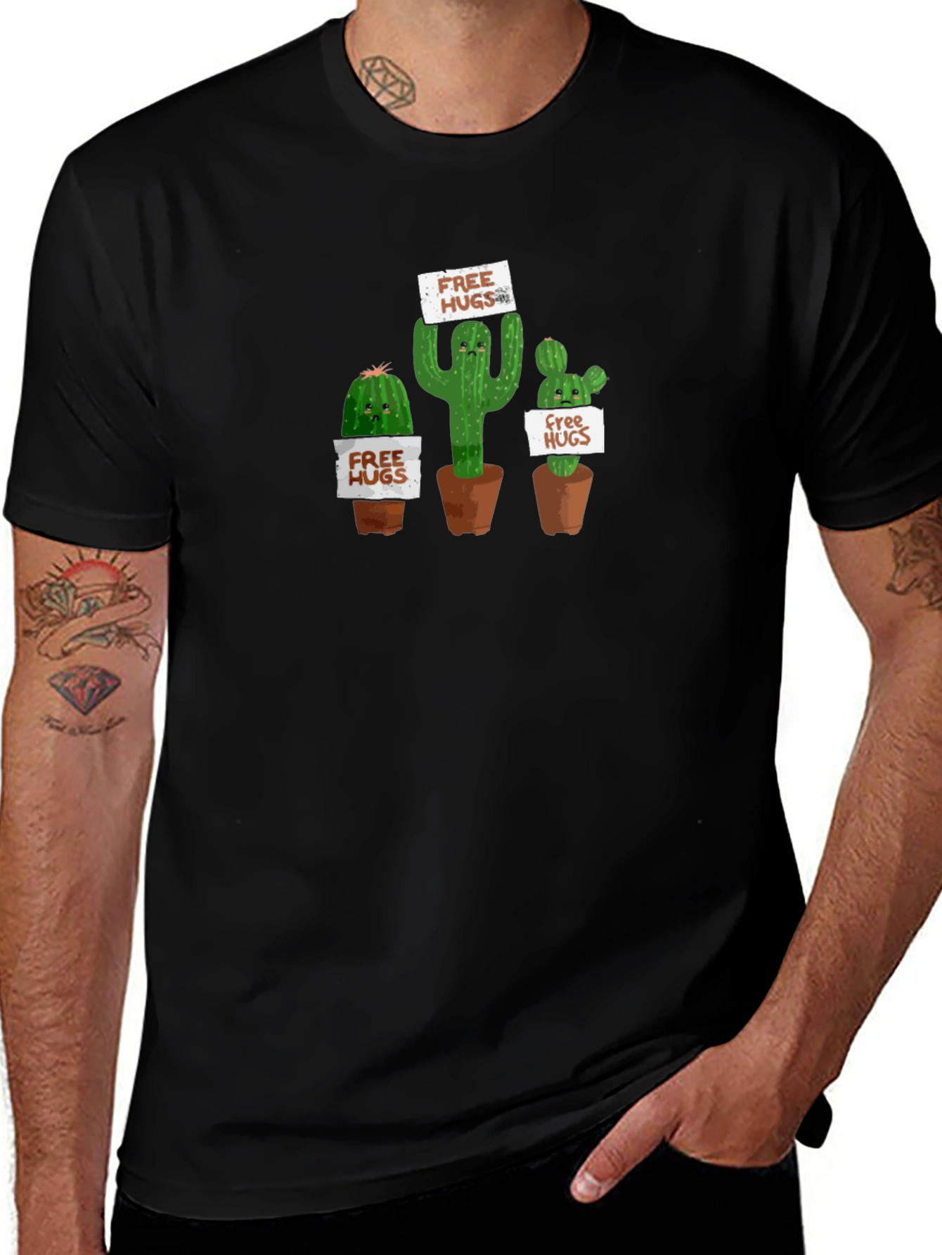 Cactus Free Hugs Graphic Tee