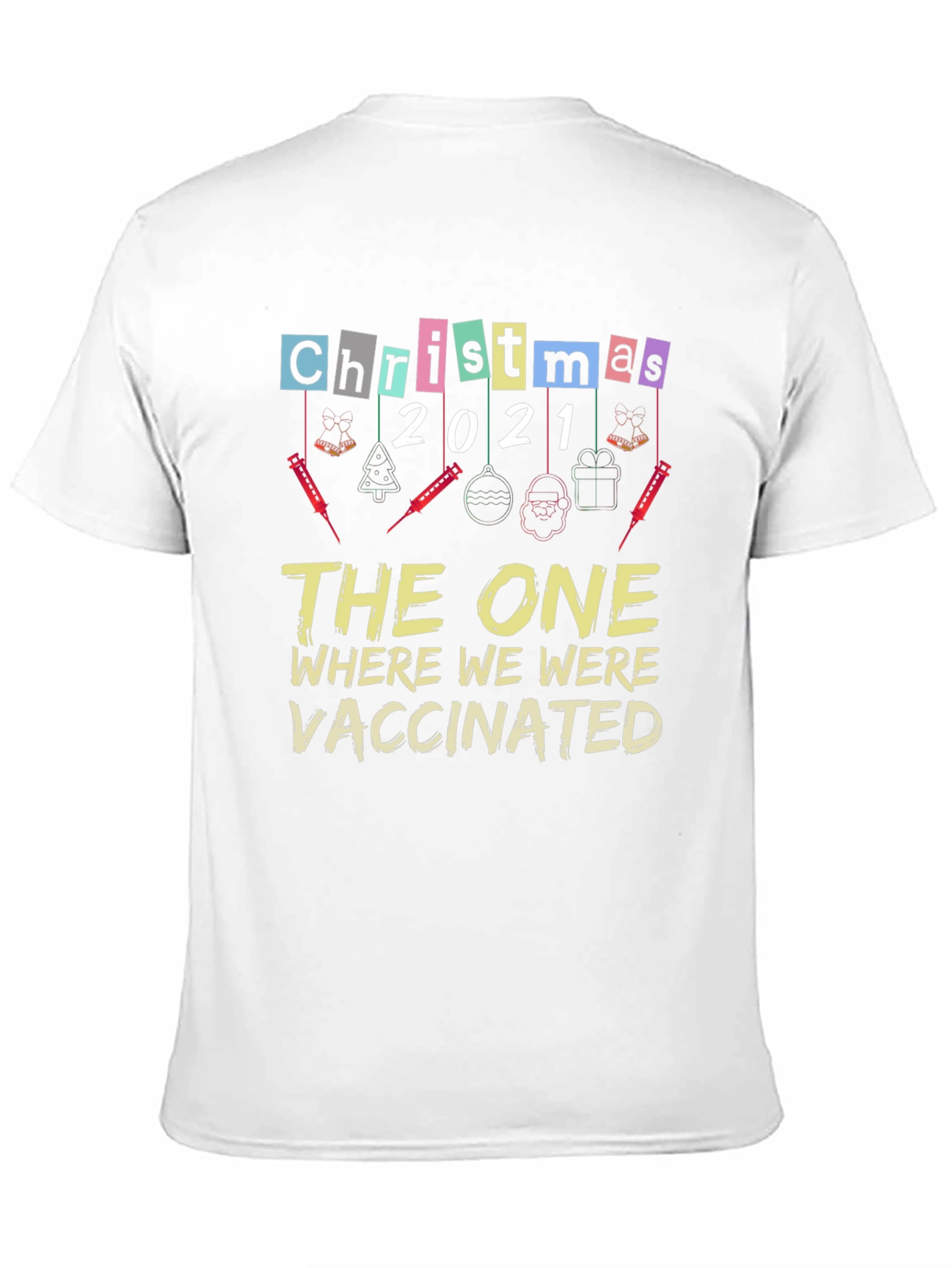 Christmas 2021 Vaccinated Novelty T-Shirt