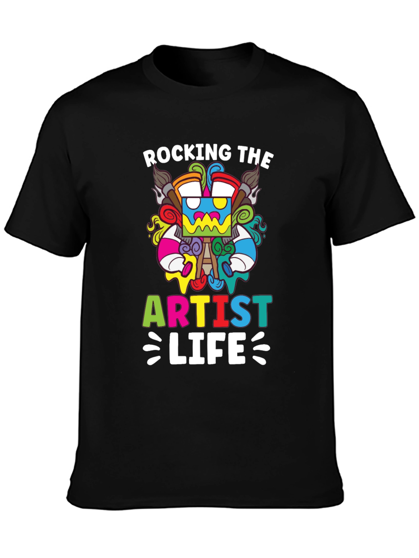 Rocking The Artist Life Black T-Shirt